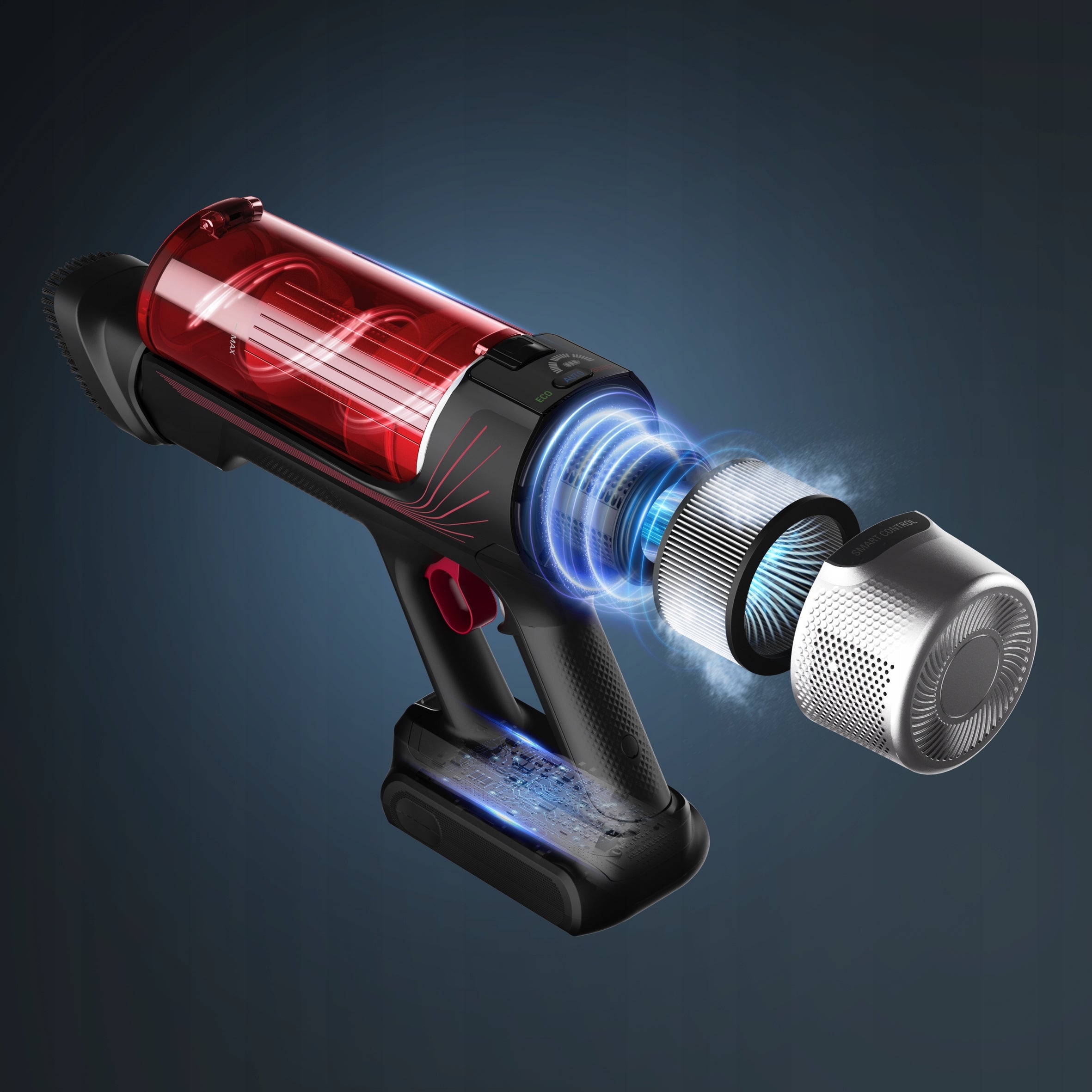 Upright vacuum cleaner Tefal X-Force Flex 9.60 TY2079 turbo brush powerful manual Dust container volume 0.4 l