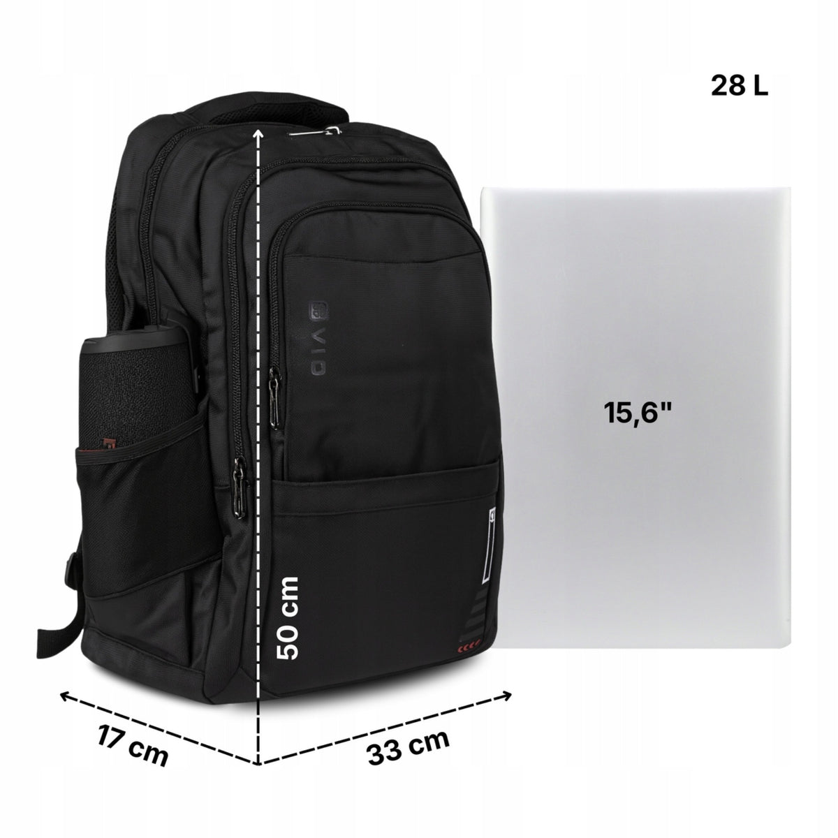 Urban youth backpack for school travel waterproof roomy 3 compartments Manufacturer code 5907394585401