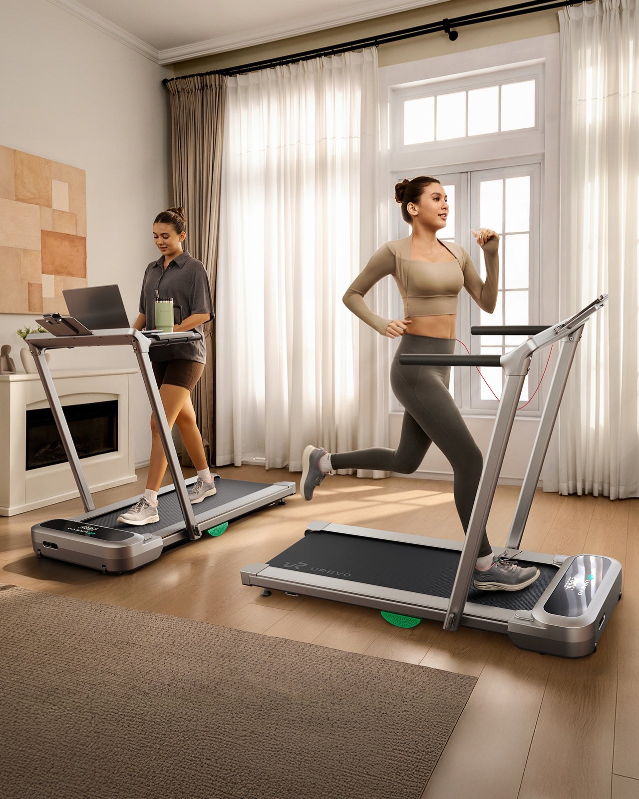 Urevo FoldiMix 5 Pro 13.4KM/H Folding Electric Treadmill, Silver Manufacturer code Bieżnia elektryczna Urevo FoldiMix 5 Pro