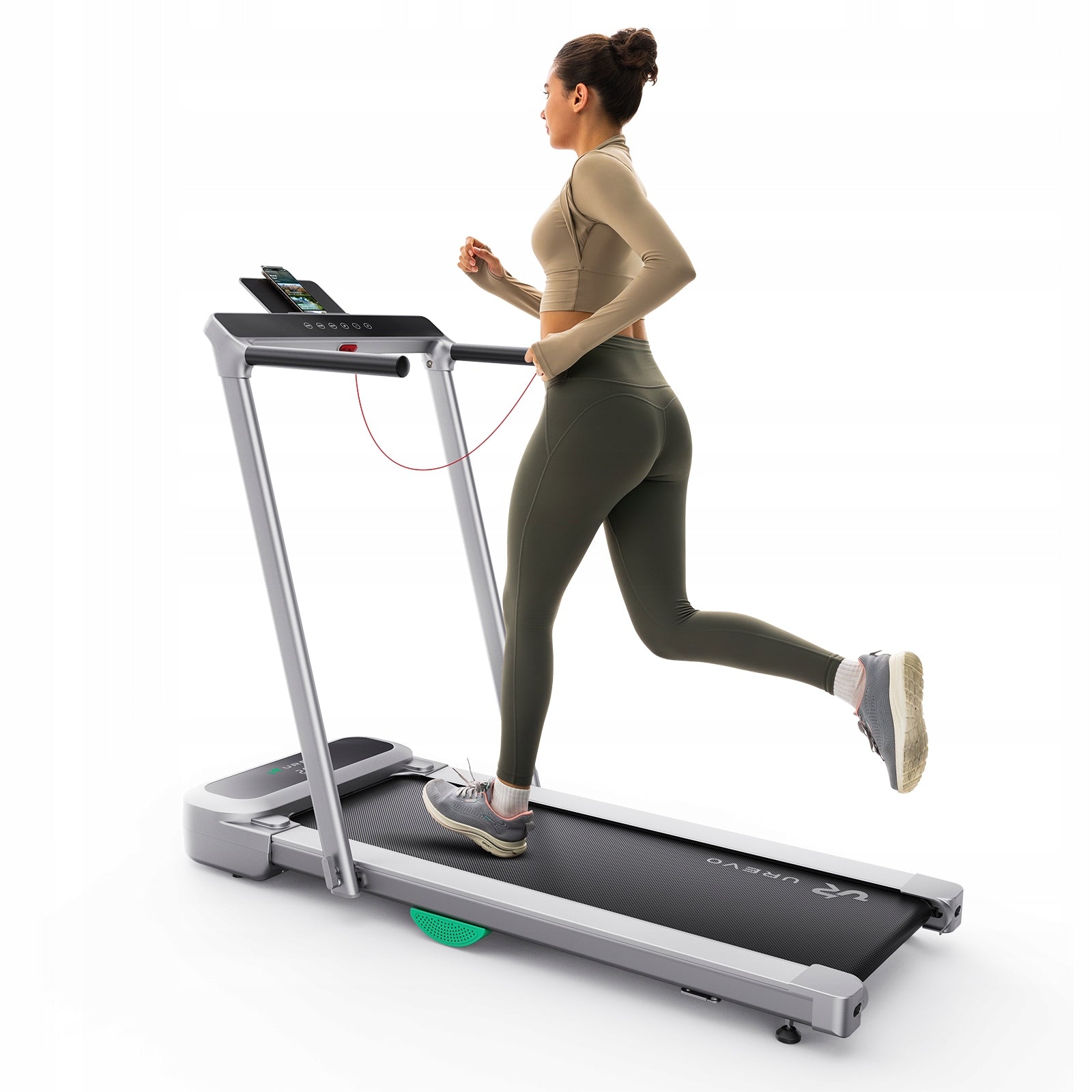 Urevo FoldiMix 5 Pro 13.4KM/H Folding Electric Treadmill, Silver