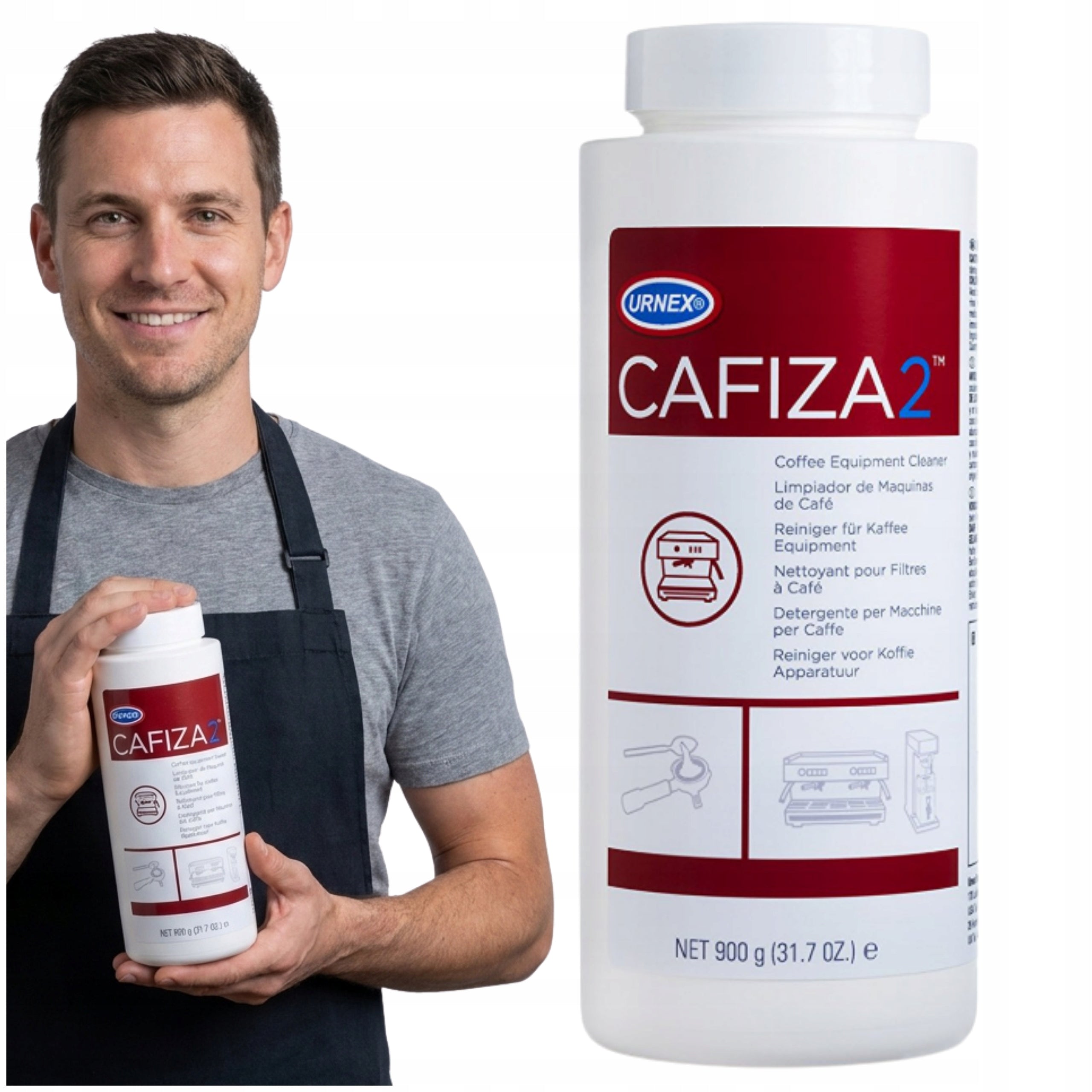 Urnex Cafiza 2 - powder for coffee machines 900 grams