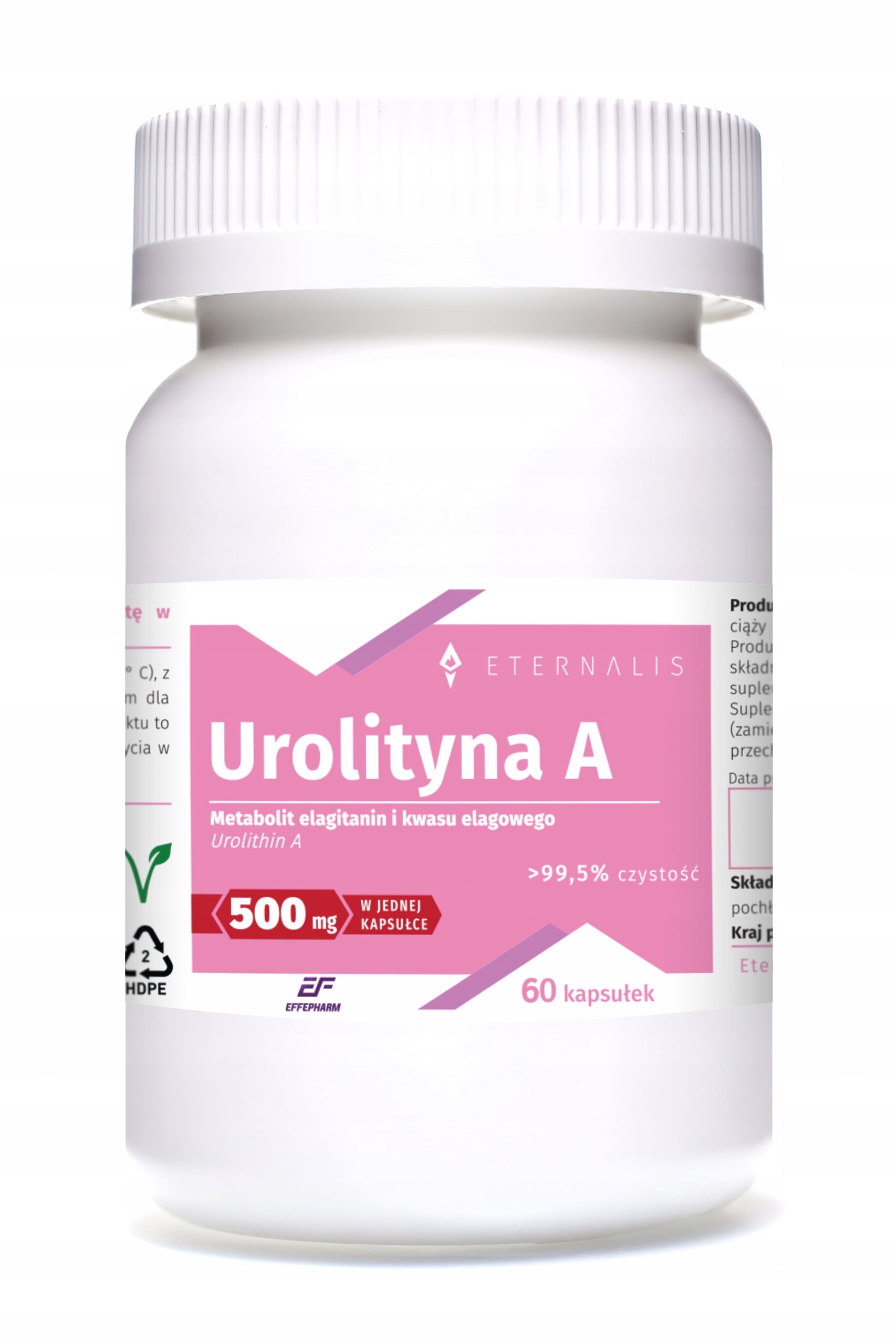 Urolithin A EffePharm Eternalis 500mg 60 kaps.