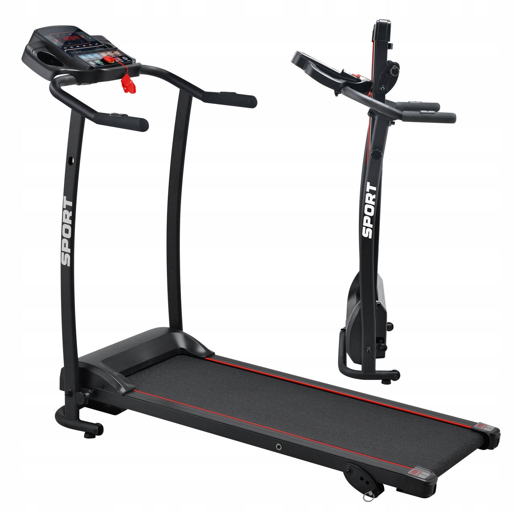 VACO Folding Electric Home Treadmill Tilt Adjustment Application Packaging status original