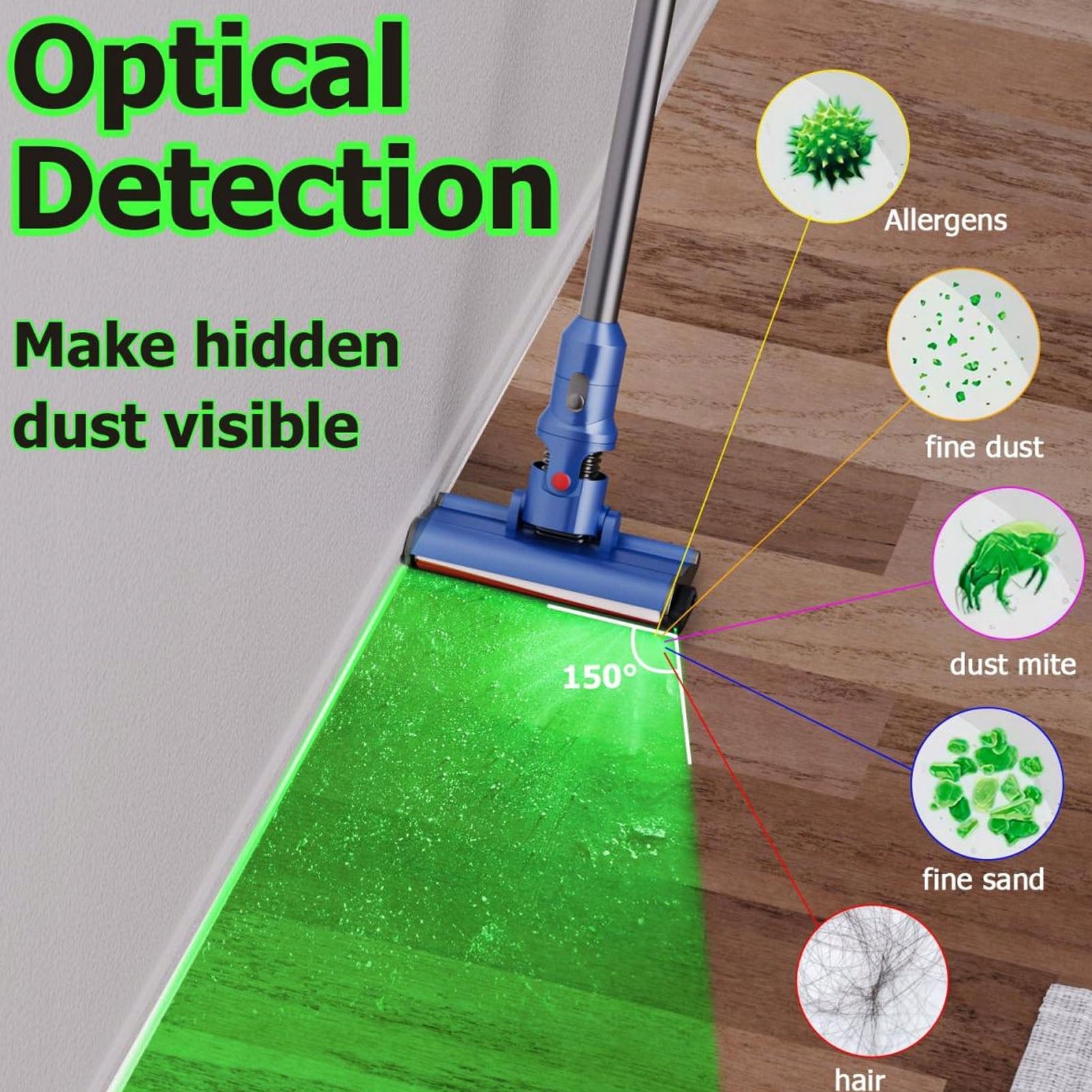 VACUUM CLEANER DUST DISPLAY LED LAMP Vacuum cleaner brand no brand
