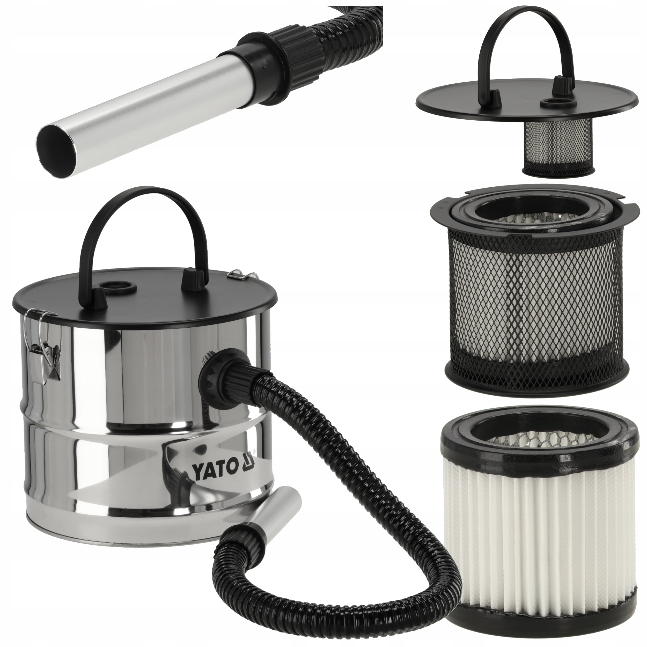 VACUUM CLEANER SEPARATOR FOR GRILL FIREPLACE ASH DUST EXTRACTION 18L YATO