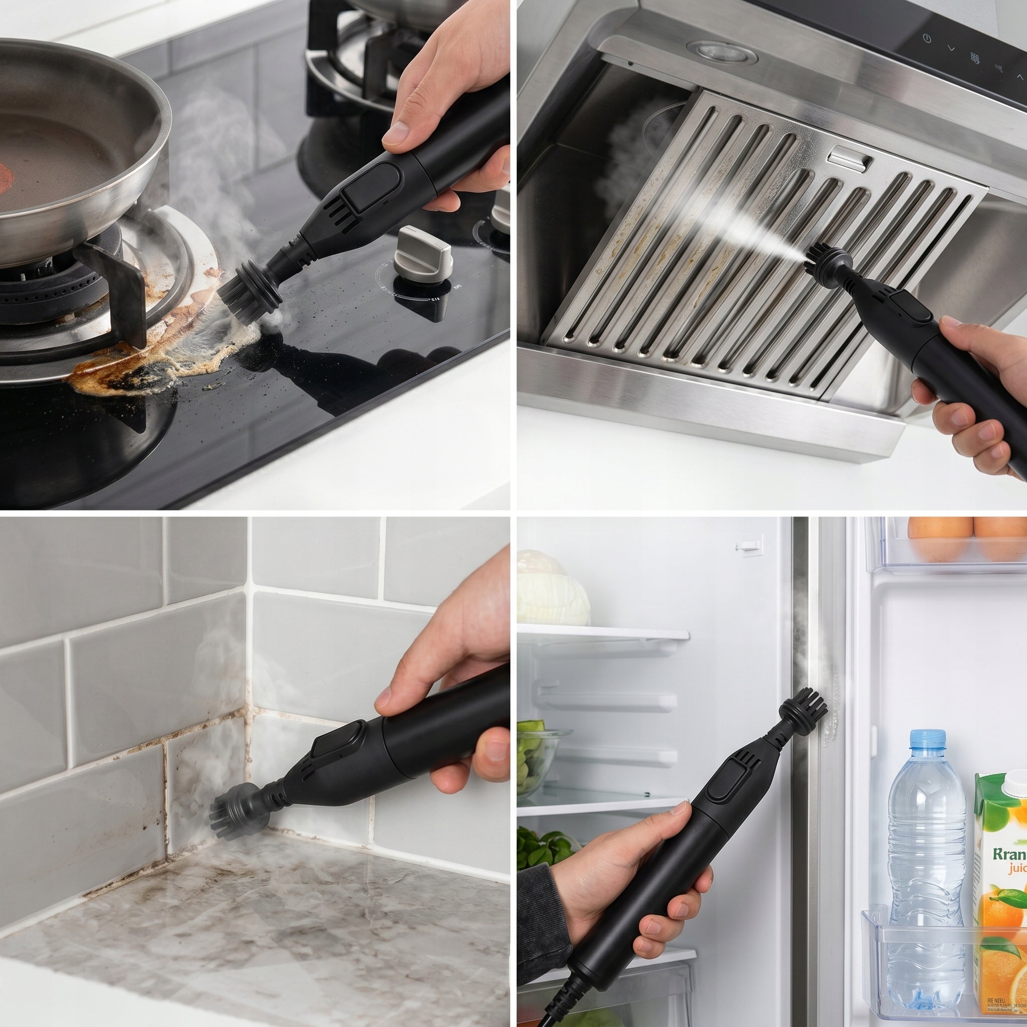 VACUUM CLEANER WASHING STEAMER STEAM CLEANER 1800W WASHING WATER HEATING Dominant color black