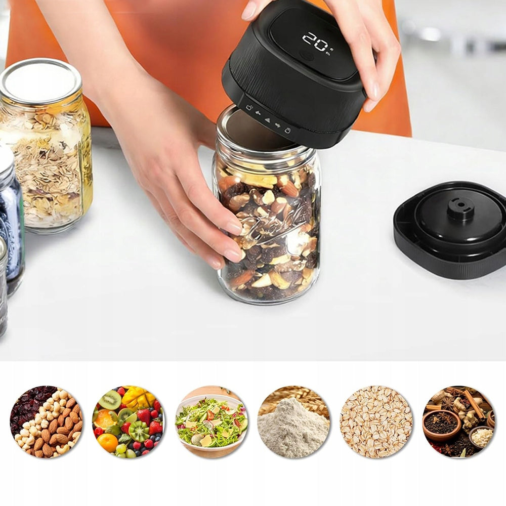 VACUUM CLOSING JAR MACHINE WITH 2 JARS AND ACCESSORIES Packaging status original