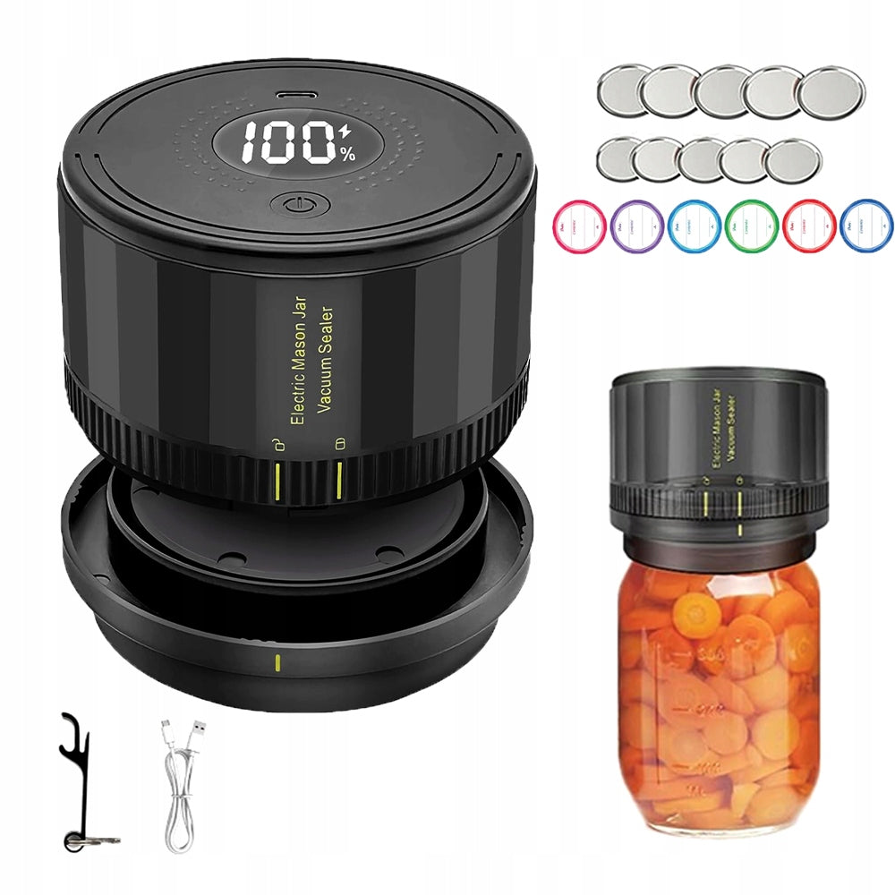 VACUUM JAR CLOSER MASON ELECTRIC WITH POWERFUL SUCTION POWER 60 kPa