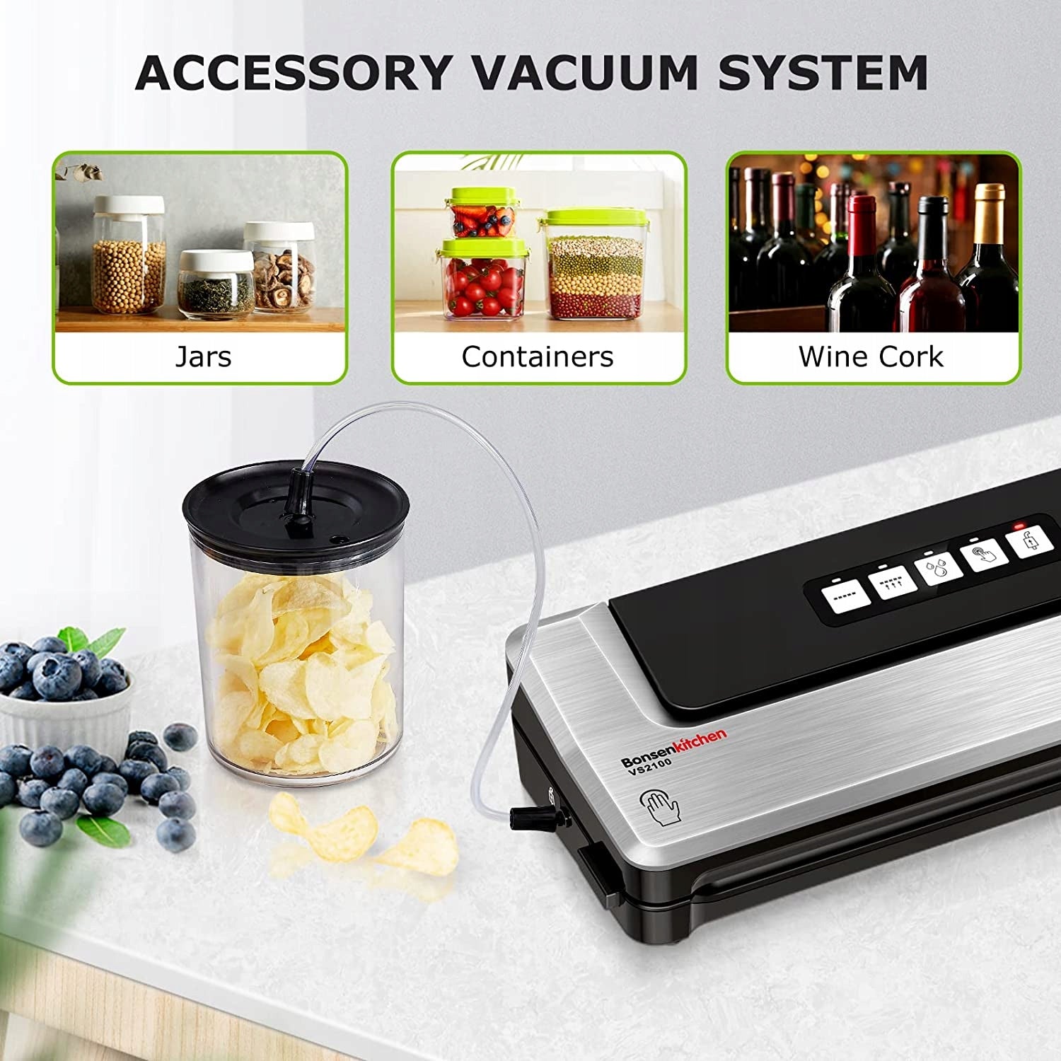 VACUUM PACKAGING DEVICE WELDING MACHINE HIT Brand Bonsenkitchen