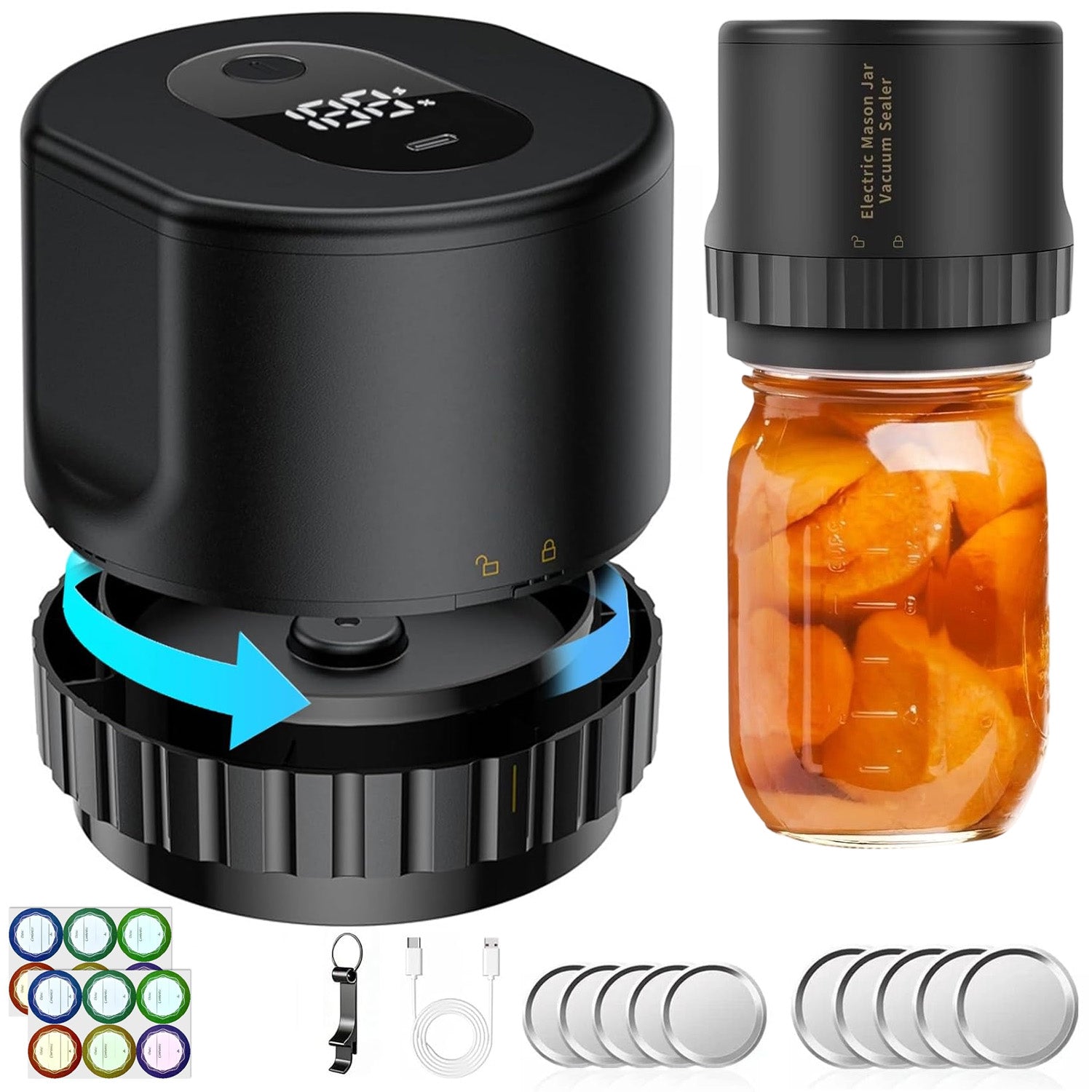 VACUUM PACKAGING MACHINE FOR MASON JARS ELECTRIC EASY TO USE