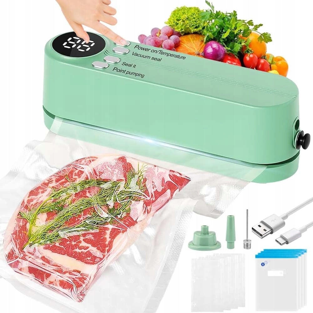 VACUUM SEALER FOOD PACKAGING MACHINE AUTOMATIC 3 MODES + AKCESORIA