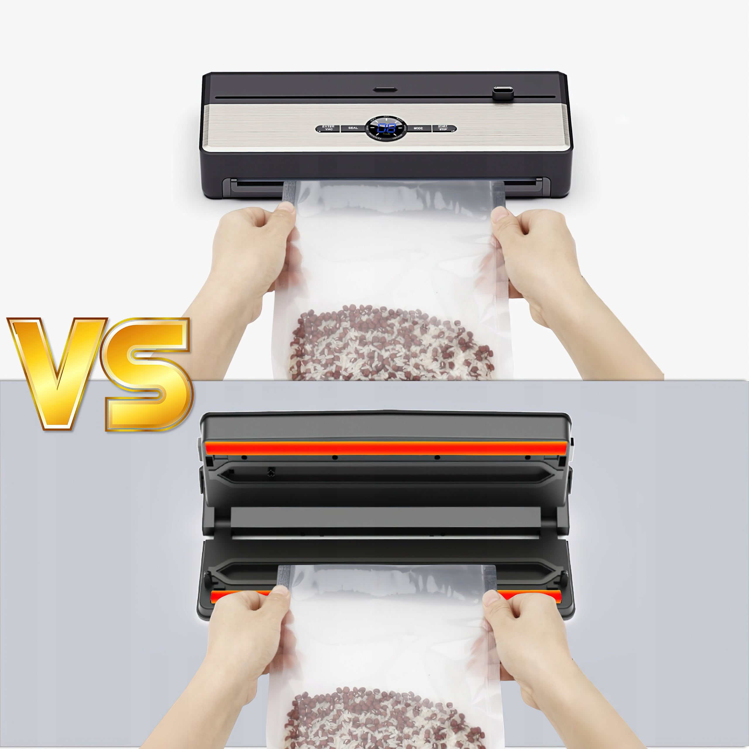 VACUUM SEALER FOOD PACKAGING MACHINE AUTOMATIC 7 FUNCTIONS+FOIL Manufacturer code ZKJ-135W