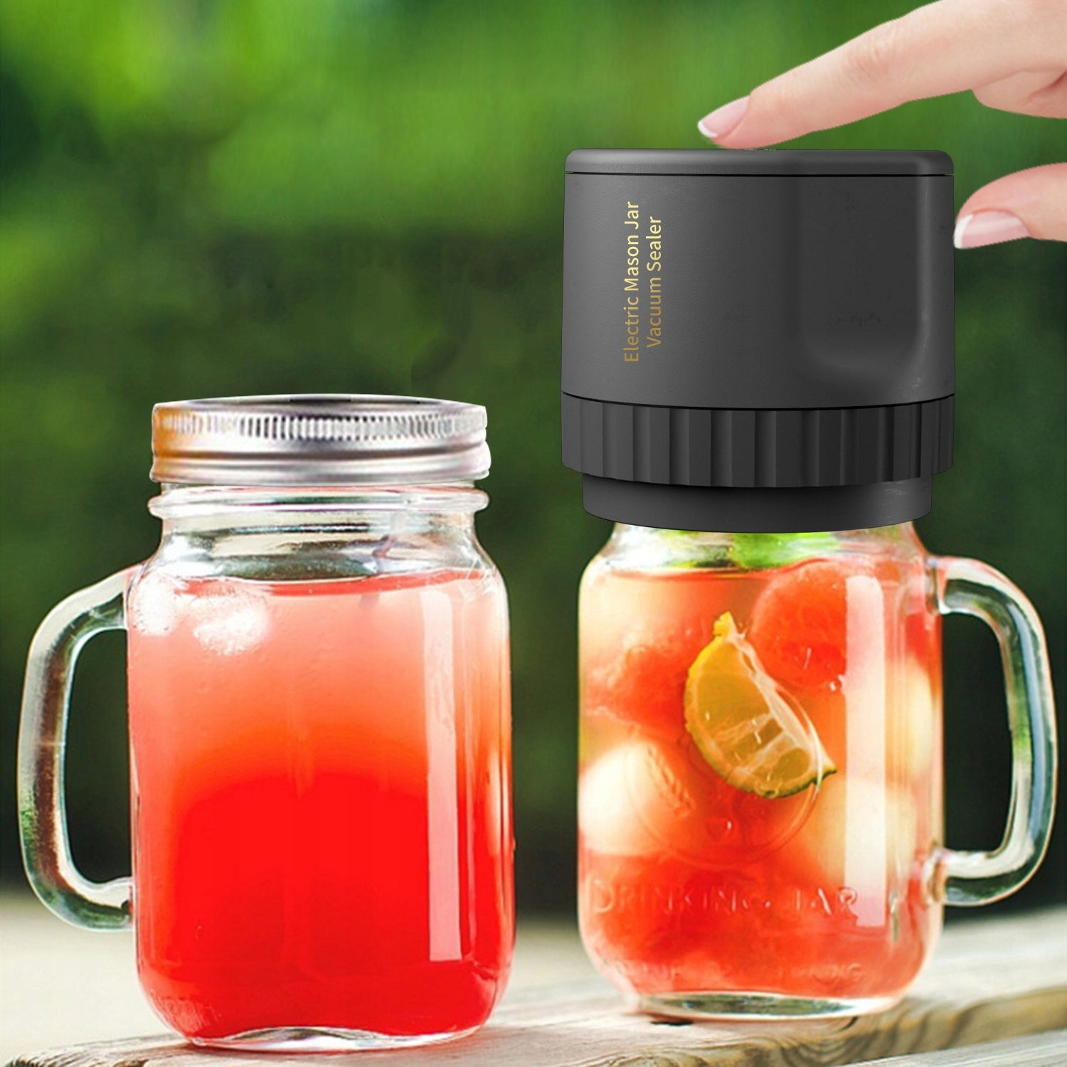 VACUUM SEALER FOR JARS MASON JAR 6.8/8.3CM WITH OPENER FOR Model Uszczelniacz do puszek Merlin