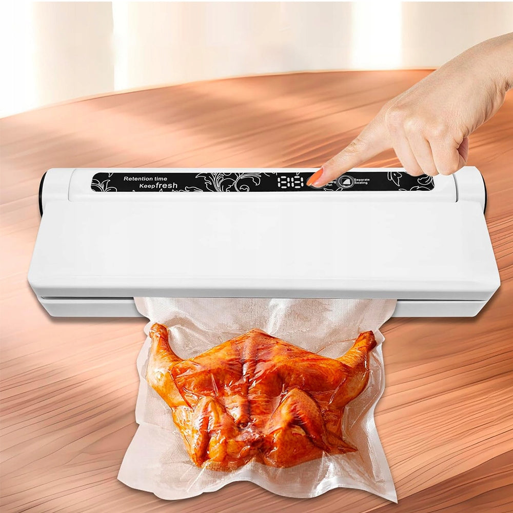VACUUM SEALER MACHINE AUTOMATIC FOOD SAVER 130W+20 BAGS Manufacturer code 6HG6012WHEU6012