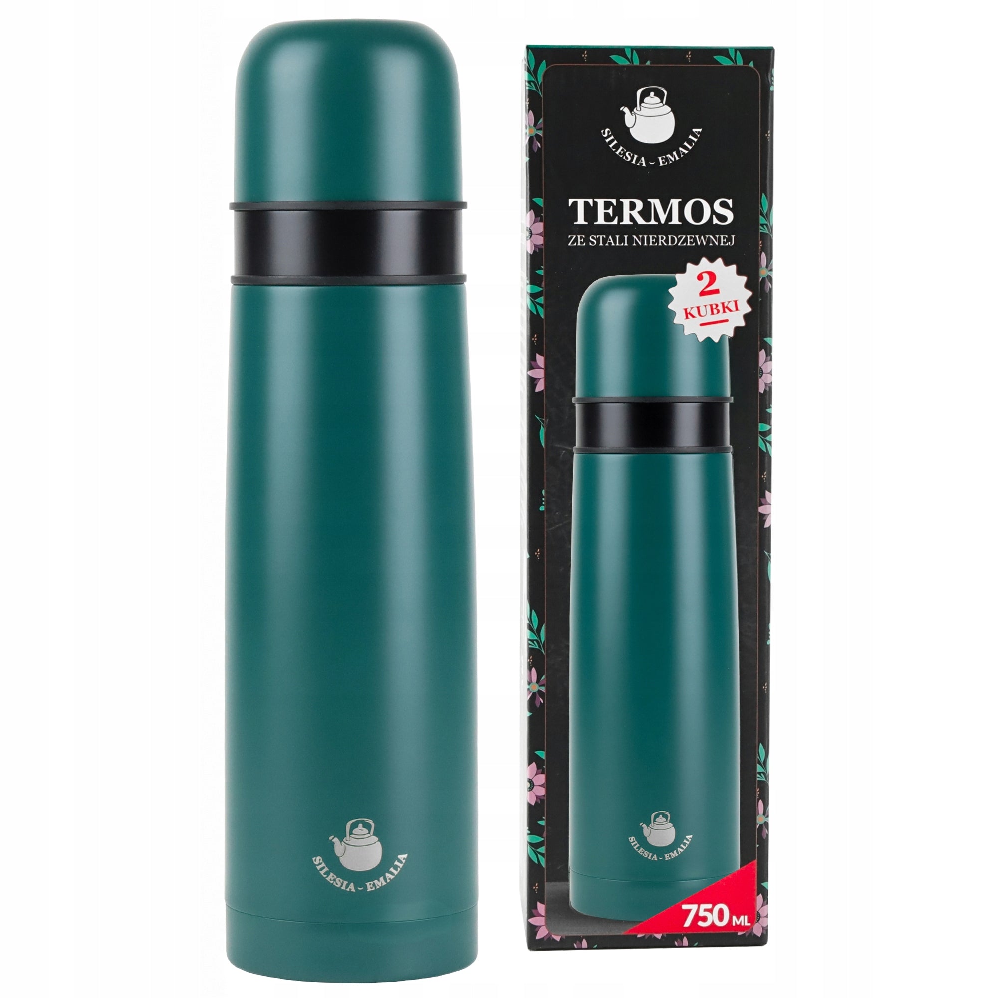 VACUUM THERMOS TOURIST Thermal Steel FOR TEA COFFEE 750ML