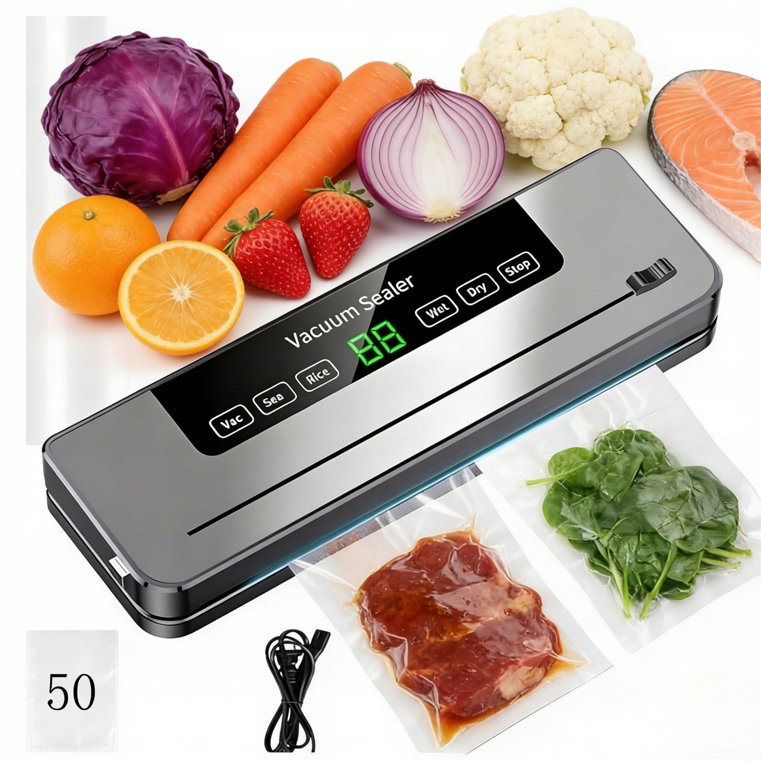 VACUUM WELDING MACHINE FOR Food AUTOMATIC PACKING MACHINE STRONG +Foil SET