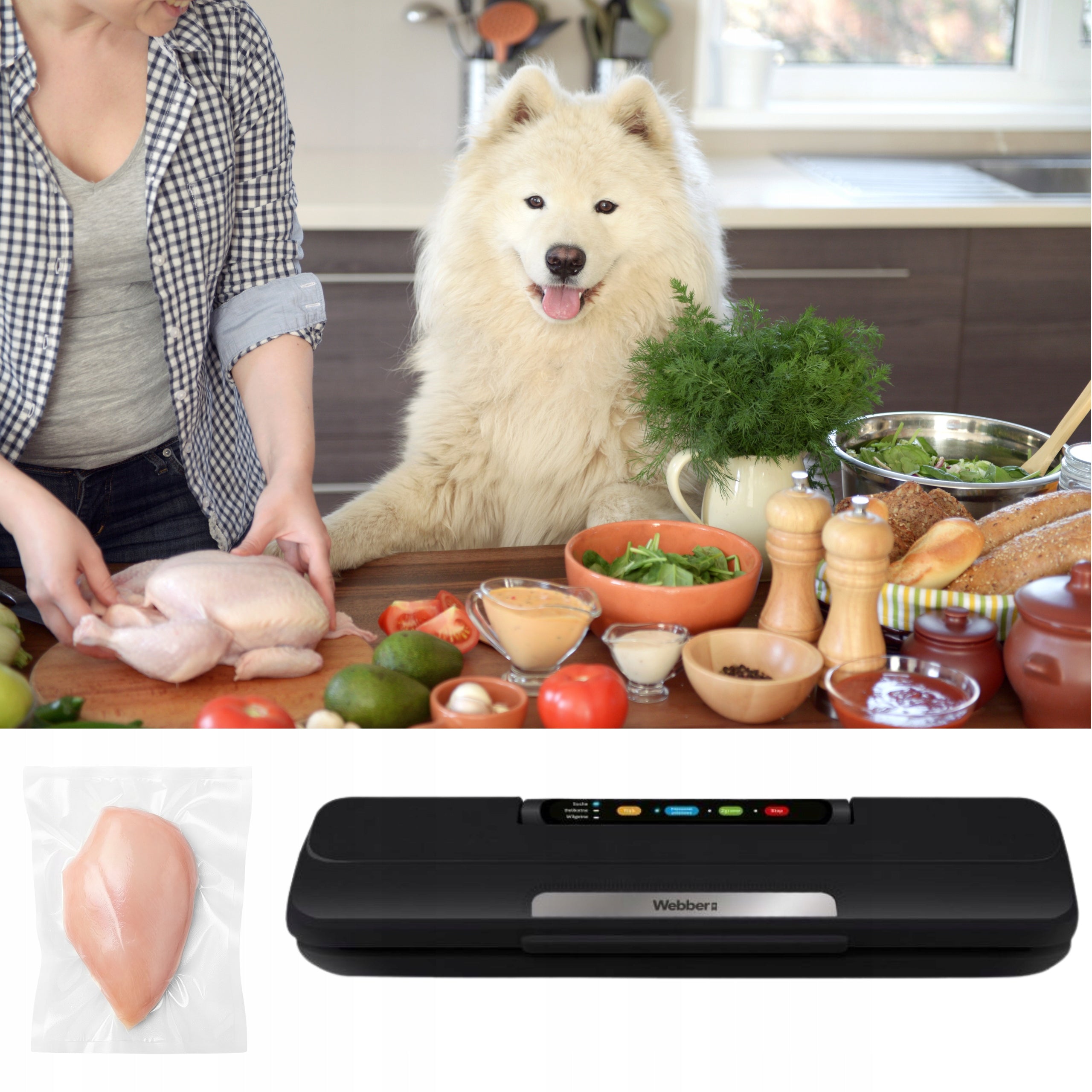 VACUUM WELDING MACHINE Food Grade Packing Machine 120W Black Gift EAN (GTIN) 5908453206312