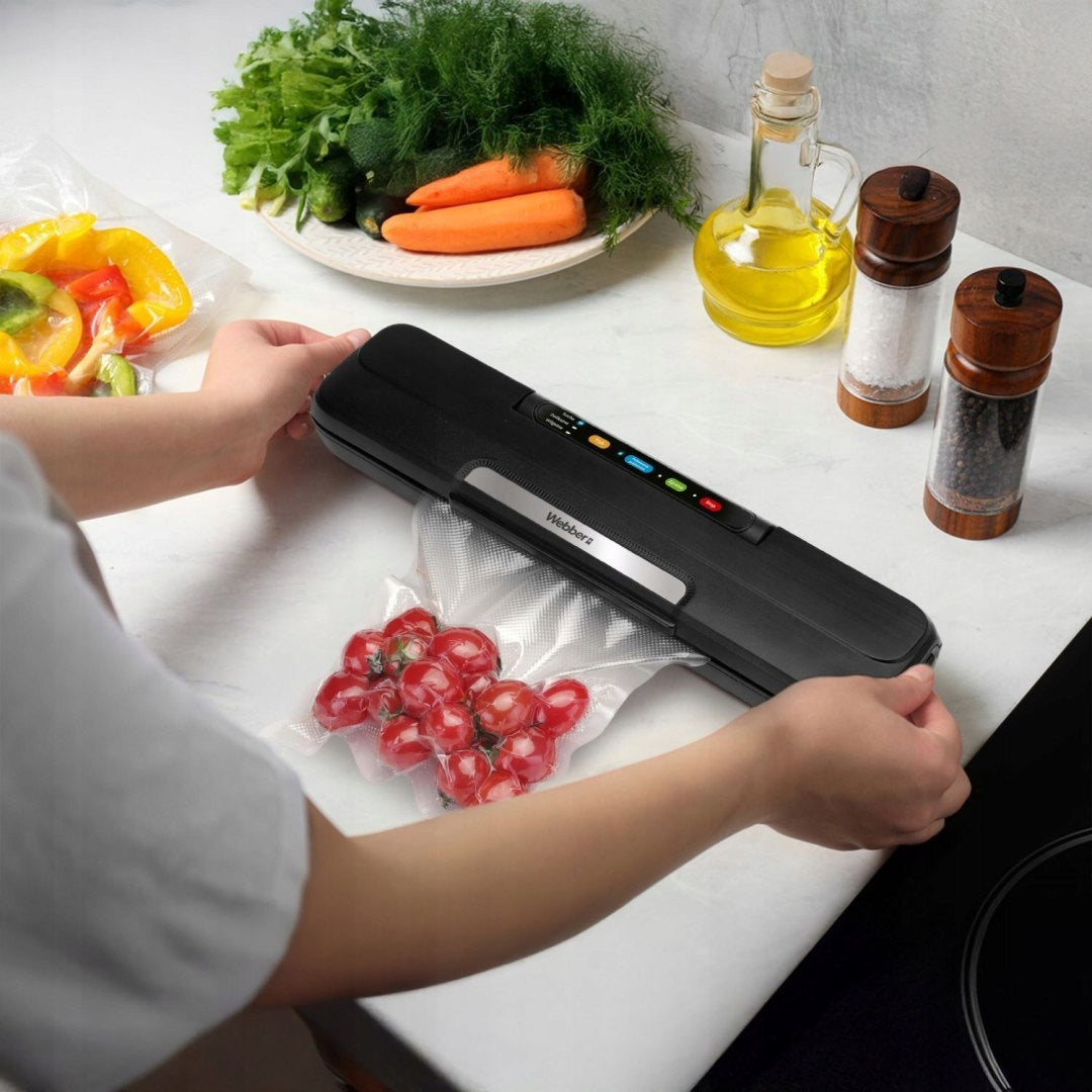 VACUUM WELDING MACHINE Food Grade Packing Machine 120W Black Gift Manufacturer code Pakowarka próżniowa z funkcją One Touch 6312