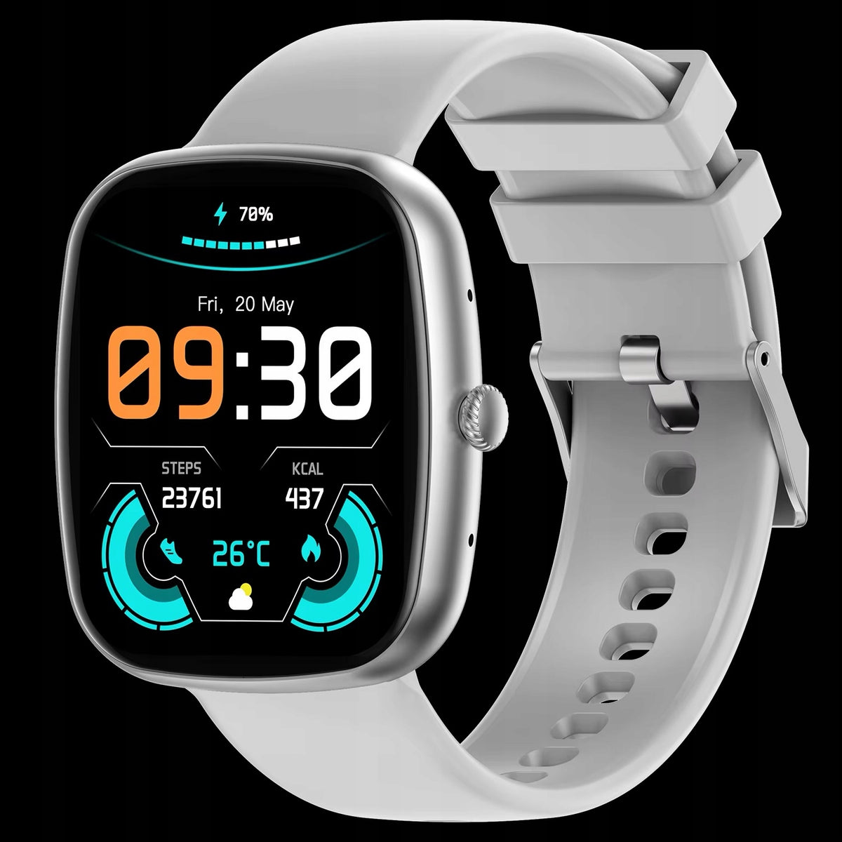VALDUS Smart hodinky VS10 Unisex Silver