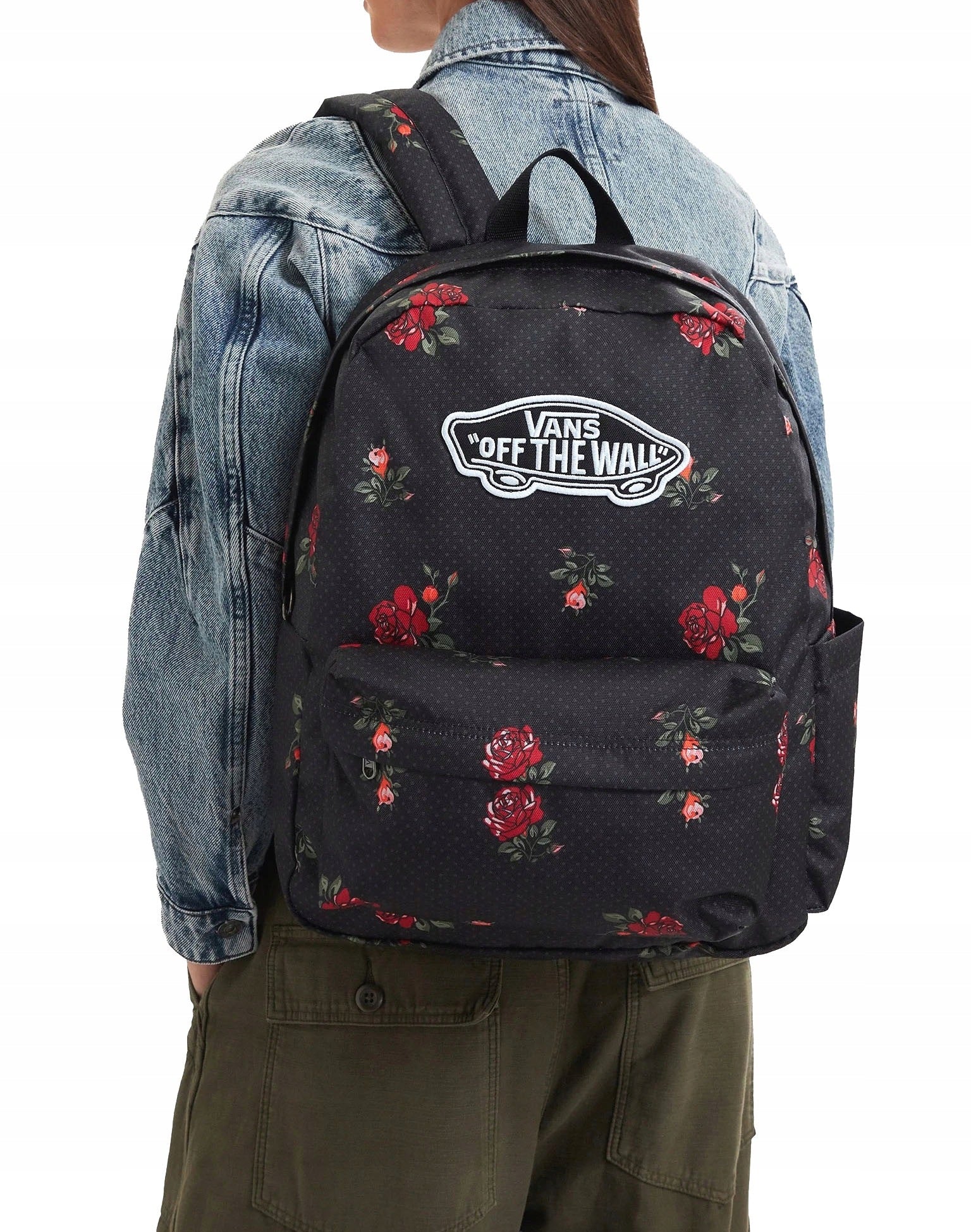 VANS LIMITED EDITION BACKPACK IN ROSES ROSE OLD SKOOL BACKPACK LAST PIECES