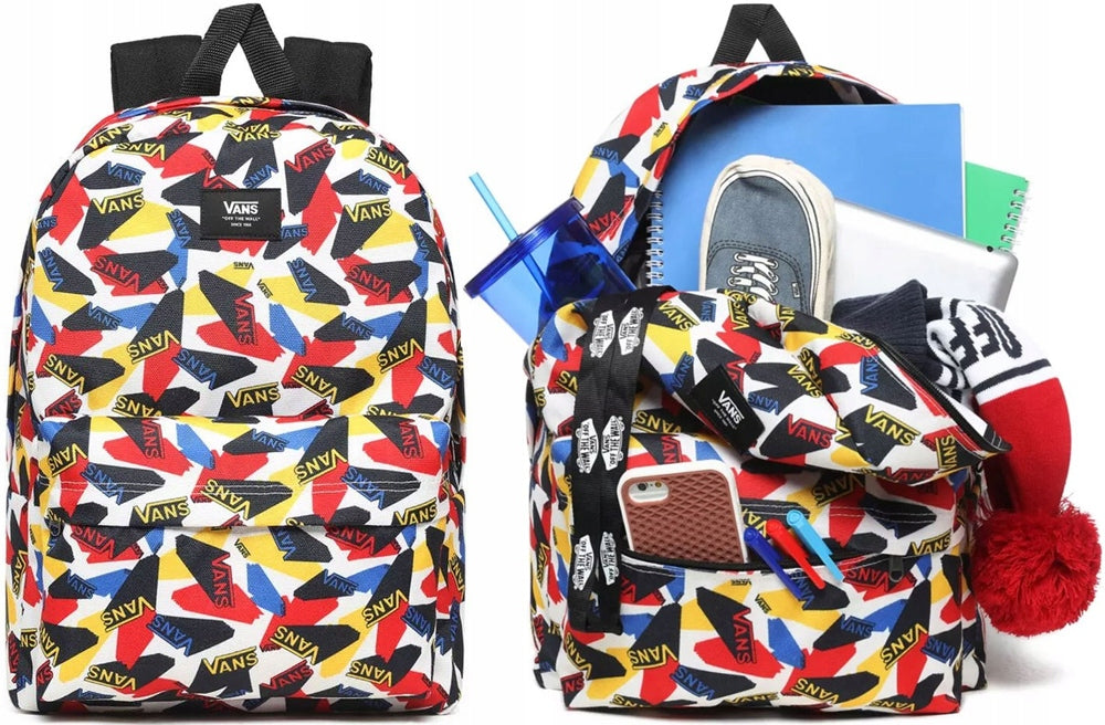 VANS SCHOOL BACKPACK OLD SKOOL REALM SCHOOL POP LOGO VANS