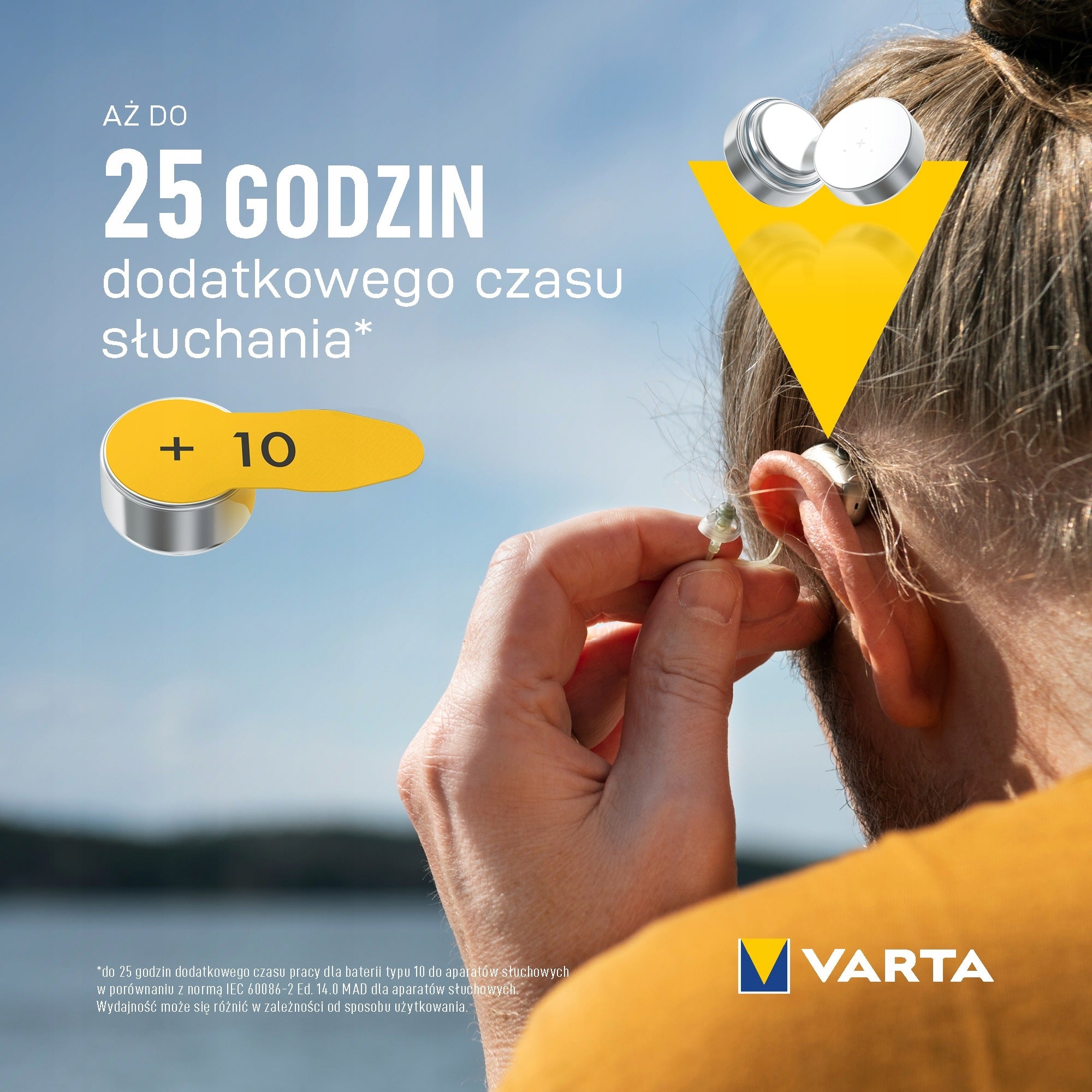 VARTA T10 PR70 Rechargeable Hearing Aid Battery Mercury Free 1.45V 6pcs Medical device no