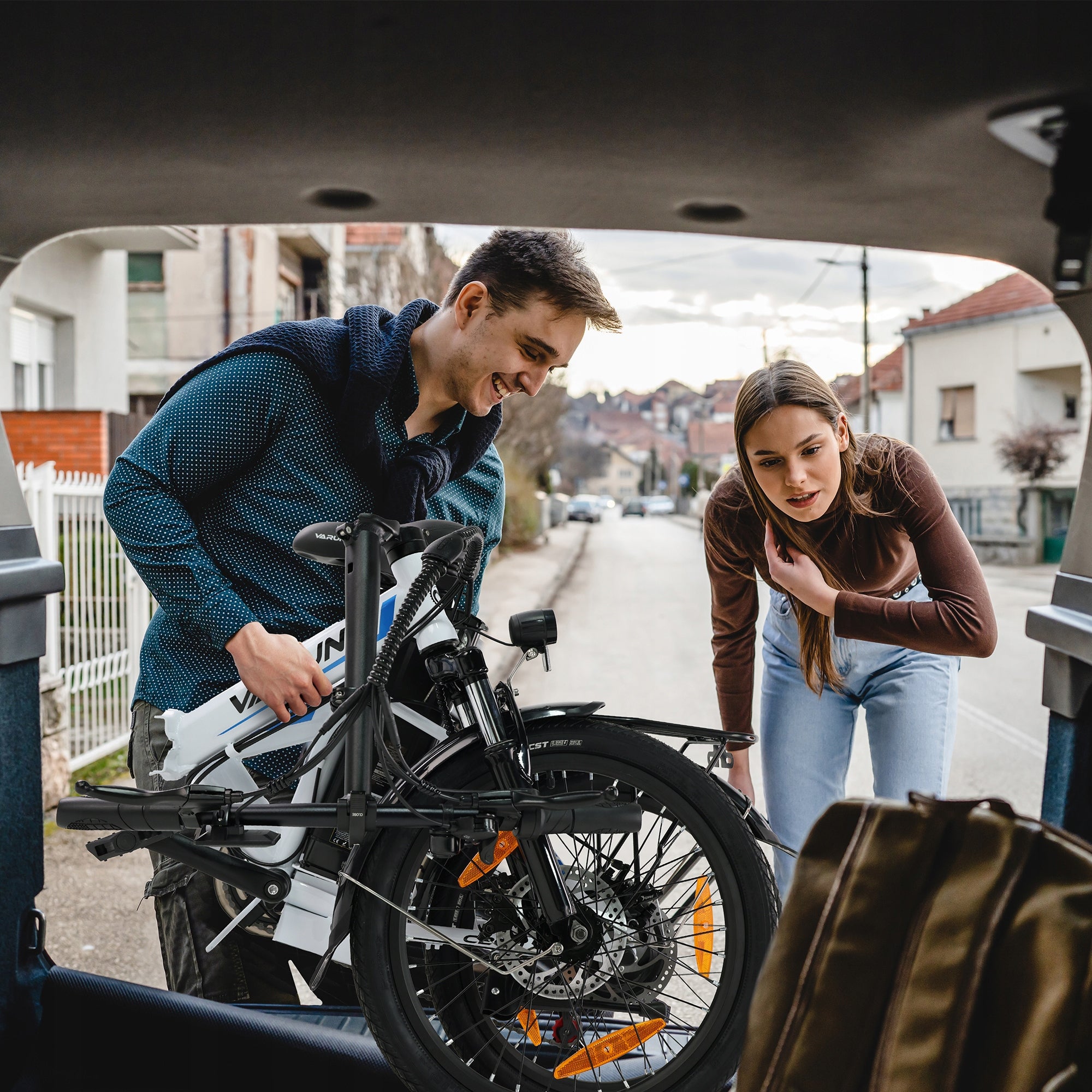 VARUN 48V 13Ah 25KM/H 250W 100HP 50NM Shimano Folding Electric Bike Manufacturer code VARUN