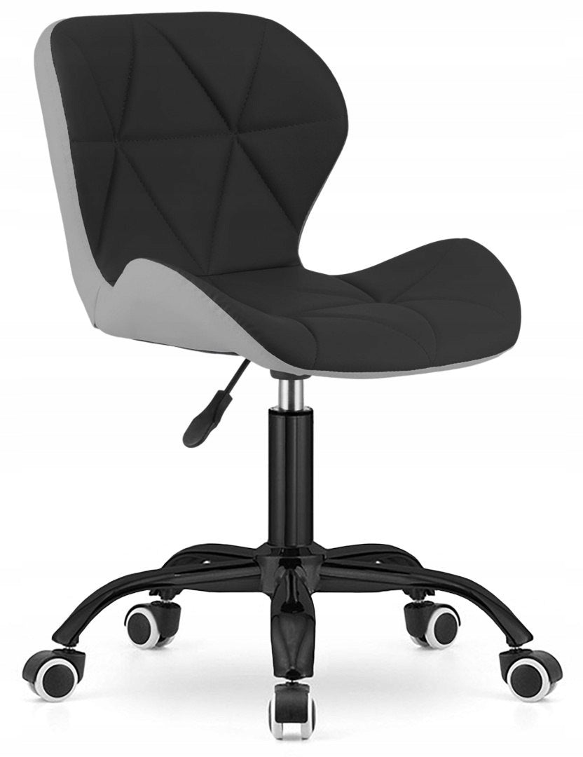 VASTO OFFICE PU BLACK + GREY SMOKE swivel chair Furniture depth 50 cm