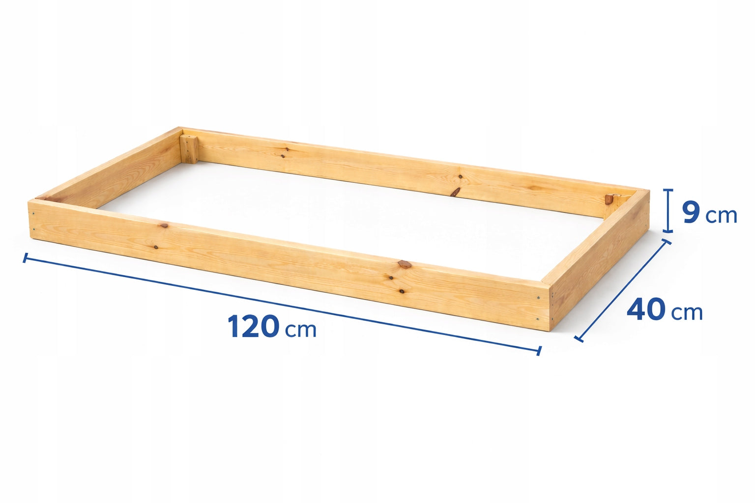 VEGETABLE Crate Vegetable Inspection Raised Bed 120x40x9cm Manufacturer code TB/W/120-40-9