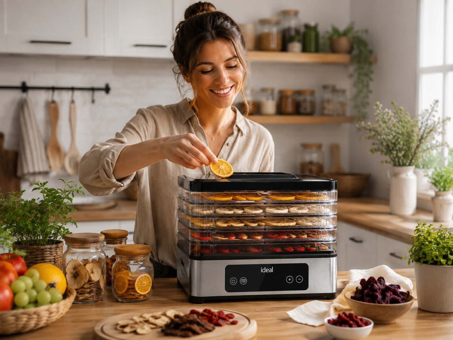 VEGETABLE FRUIT MUSHROOM DRYER DEHYDRATOR 400W TIMER THERMOCOUPLE Packaging status original