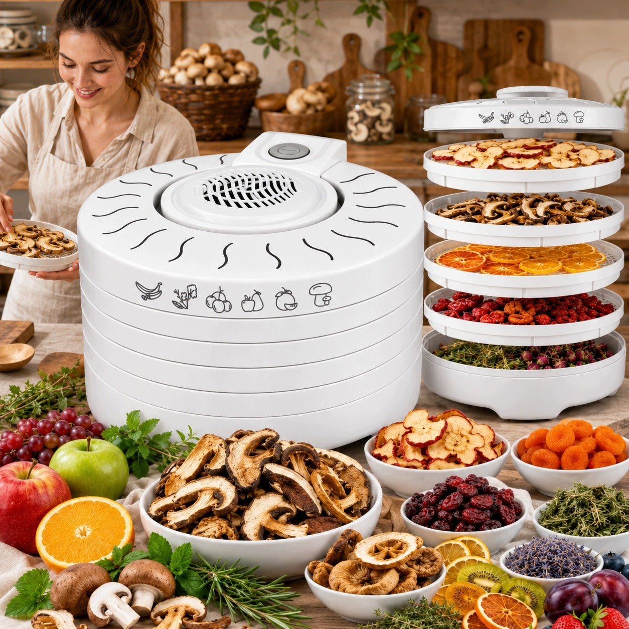 VEGETABLE FRUIT MUSHROOM DRYER MPM MSG-01 5 SIT FOOD REGULATION LARGE Packaging status original