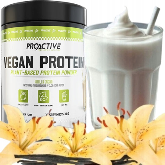 VEGETABLE PROTEIN vege vegetarian ProActive Vegan Protein 500g VANILLA