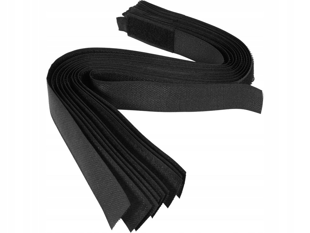 VELCRO BAND 450MM 10PCS BLACK 73855 TOY