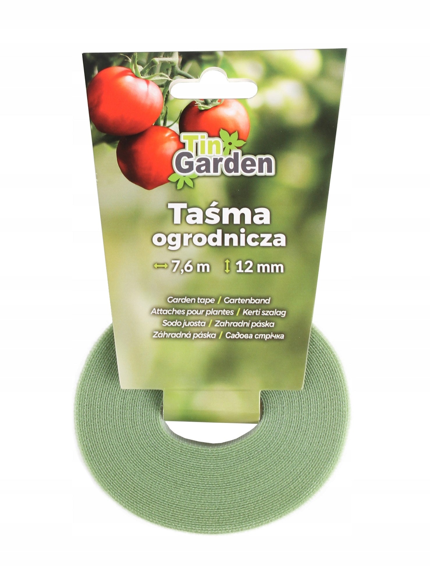 VELCRO GARDENING TAPE FOR PLANTS GREEN 12mm x 7.6m Color green