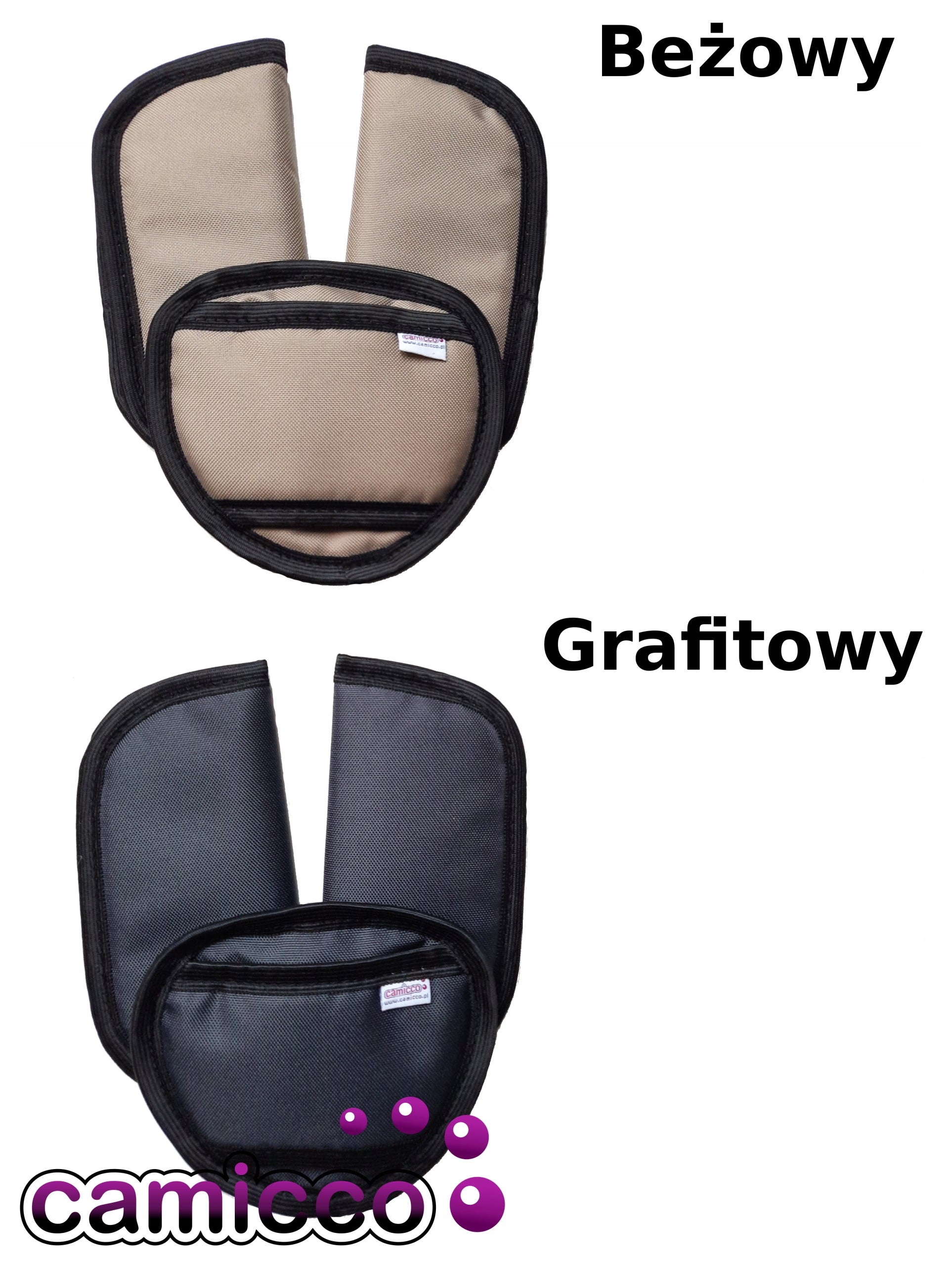 VELCRO PROTECTORS Seat Belts Seat Covers Trolley Belt Covers Brand Camicco