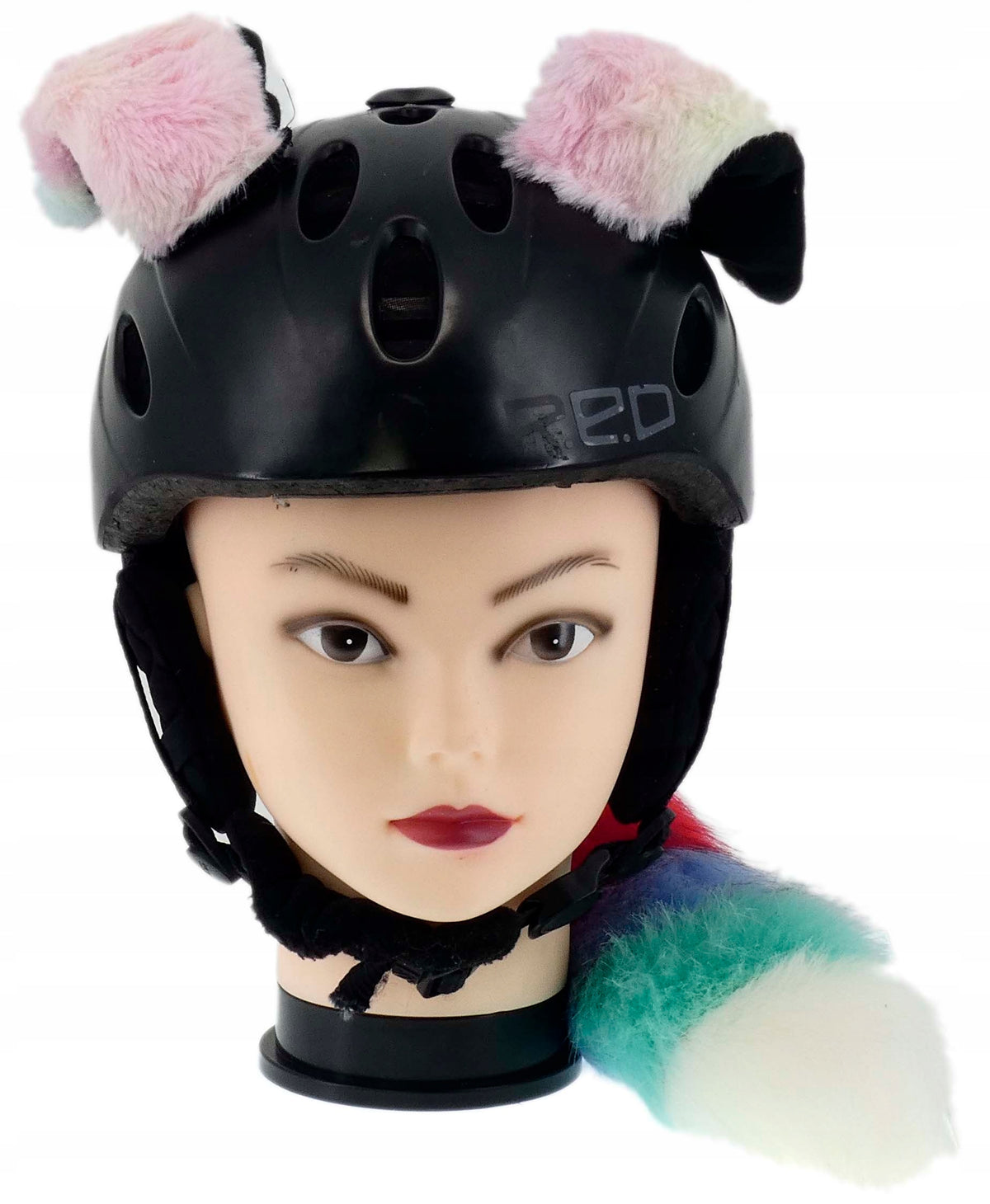 VELCRO SKI HELMET ORNAMENT KIT EARS GLOWING LED COLOR FURRY Manufacturer no brand