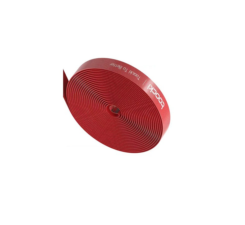 VELCRO TAPE VELCRO BAND CABLE ORGANIZER 5m red