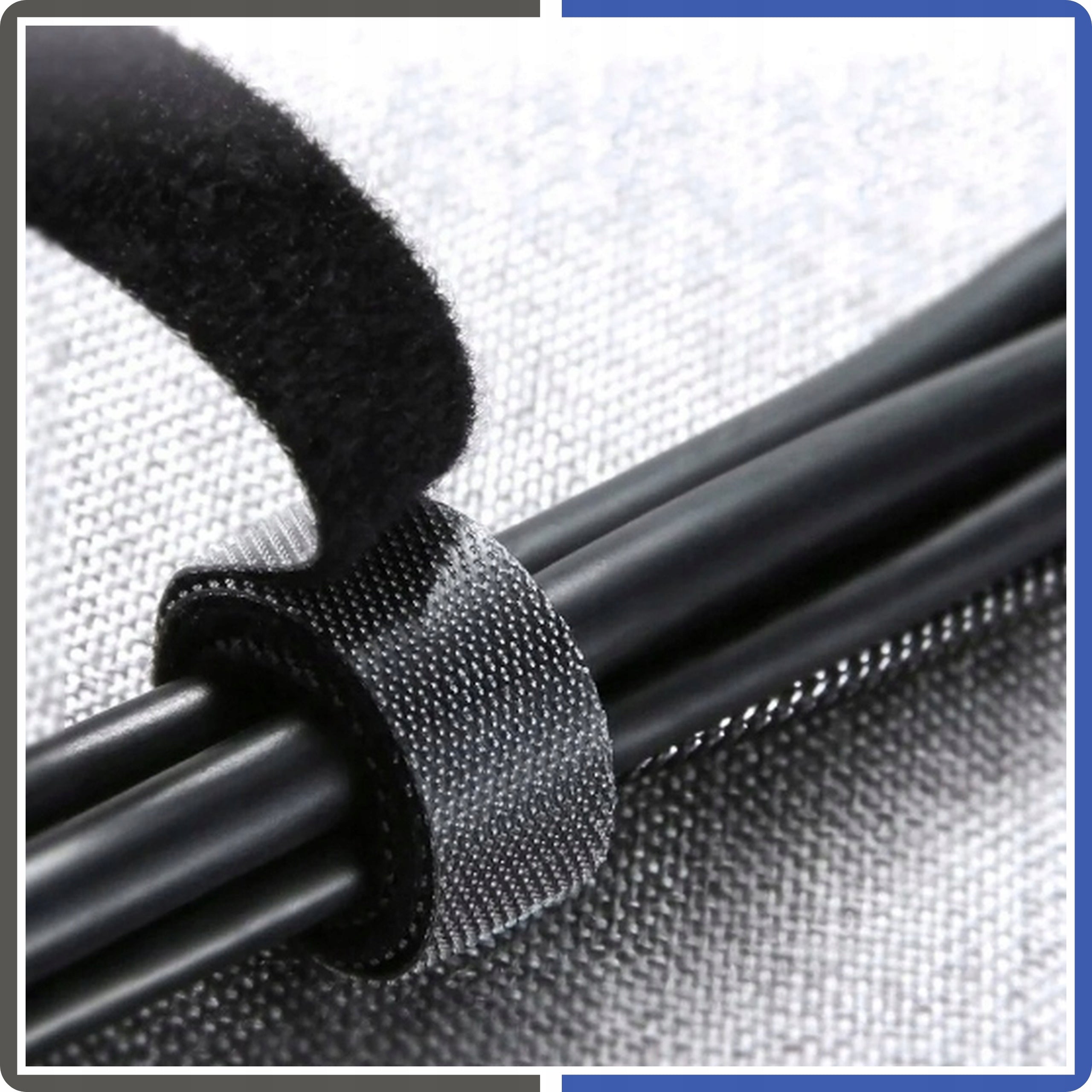 VELCRO TAPE Velcro Band For Fastening Cables For Wires Black 5m Brand Beast