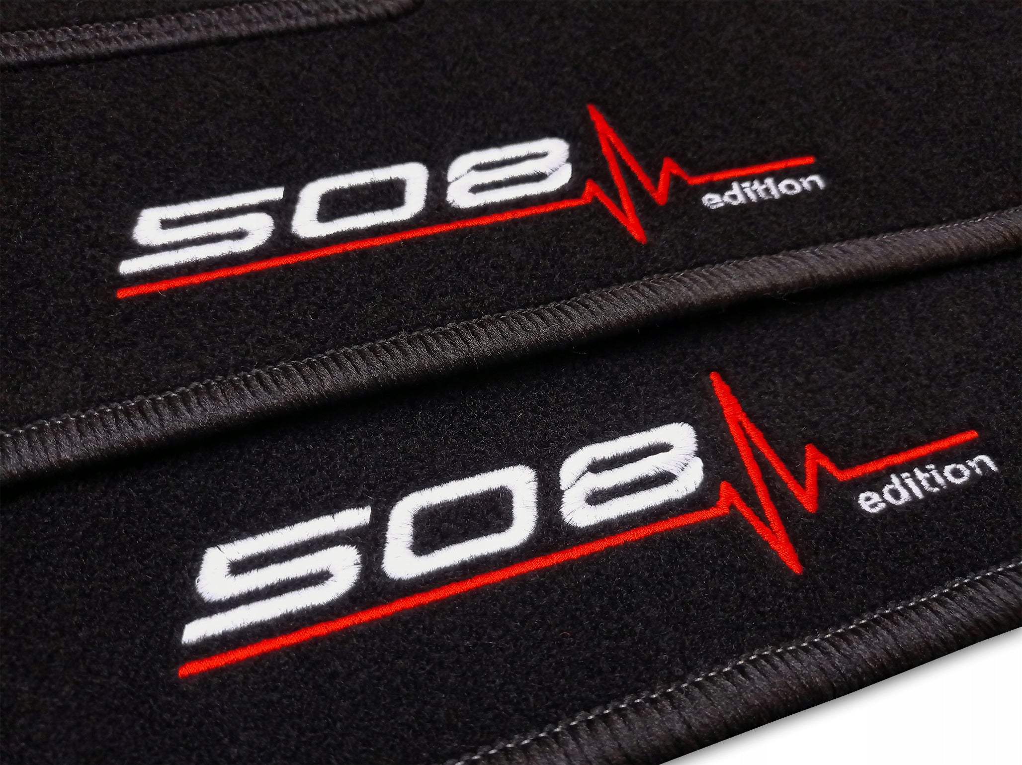 VELOUR RUGS PEUGEOT 508 AND (2011-2018) + EMBROIDERY