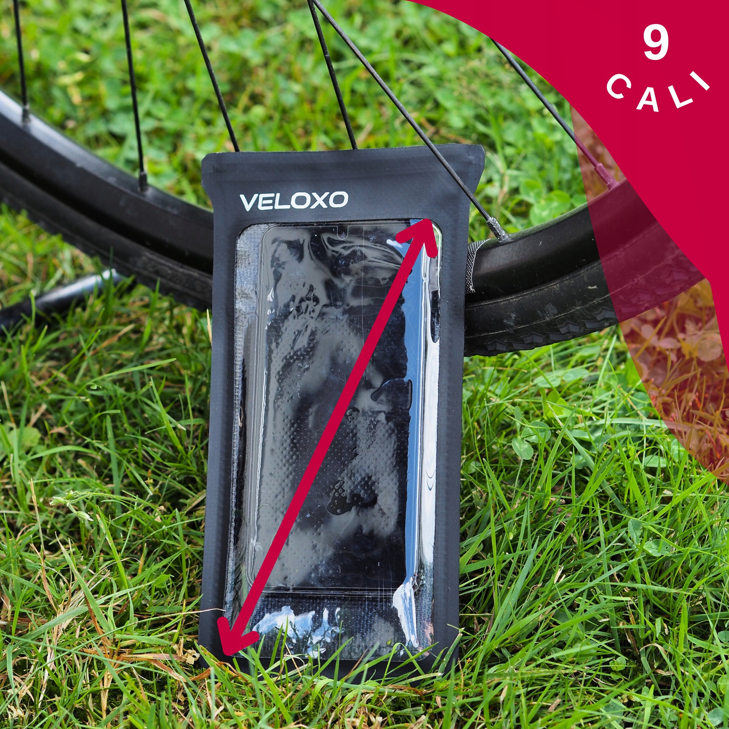 VELOXO Lead TOUCH BIKE PHONE HOLDER for handlebars WATERPROOF Model Lead rowerowy mocny uchwyt na kierownice