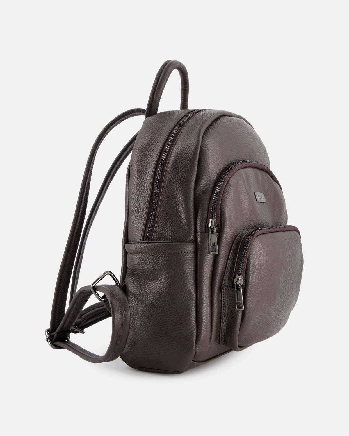 VENEZIA women's classic dark brown genuine leather backpack Packaging status original