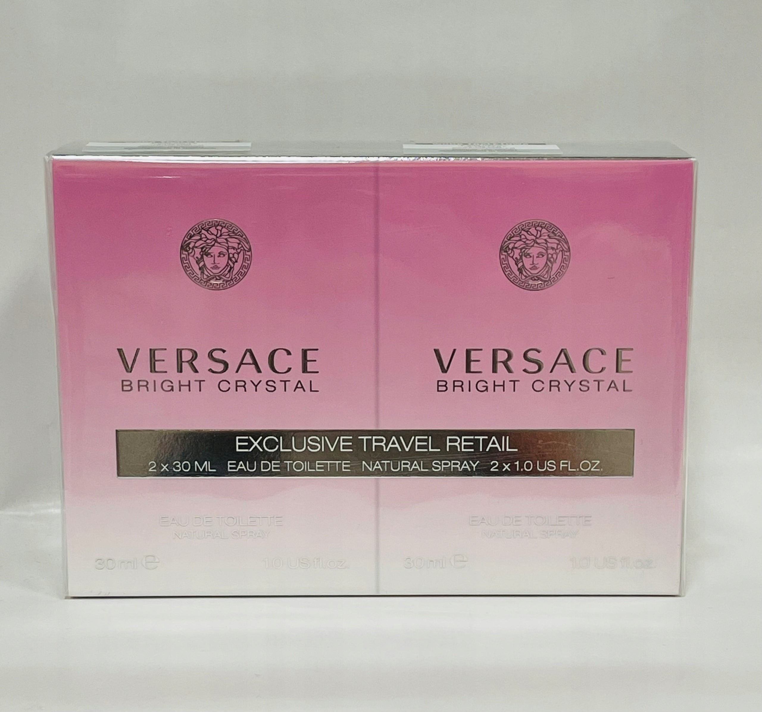 VERSACE BRIGHT CRYSTAL SET (WOMEN'S) DUO (EDT/S 2x 30ML) Packaging status original