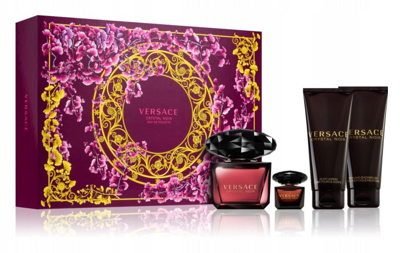 VERSACE CRYSTAL NOIR EDT 90 ML SET