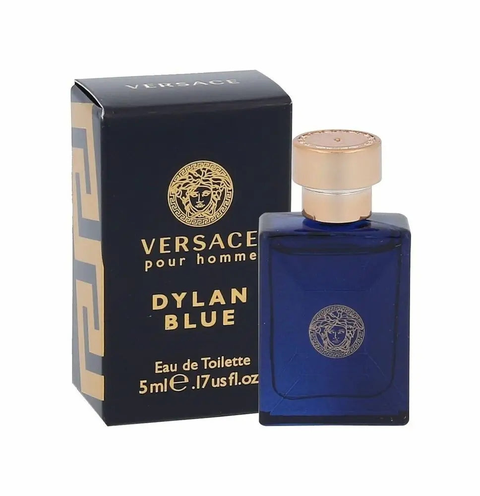 VERSACE POUR HOMME DYLAN BLUE 5 ml Eau de Toilette Travel Spray Packaging status original