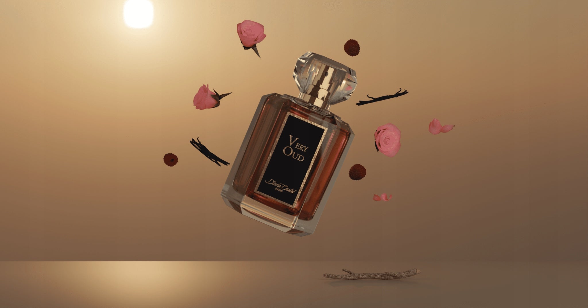 VERY OUD Diane Castel Eau de Parfum 100+10ml body lotion 50ml Manufacturer code 376000432884