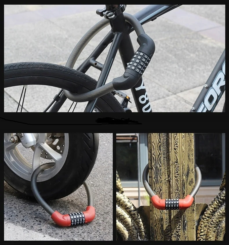 VERY STRONG U-LOCK WITH 5-DIGIT CODE FOR BIKE AND SCOOTER Weight 2 g