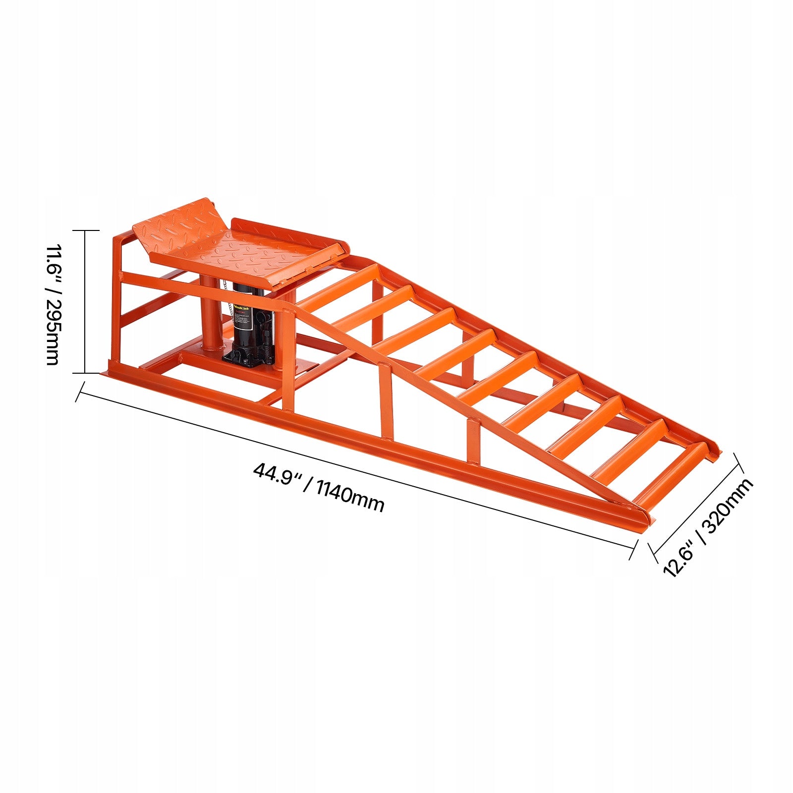 VEVOR Car Ramps 2Pcs Load Capacity 2T 4-Degree Height Adjustment Brand Vevor