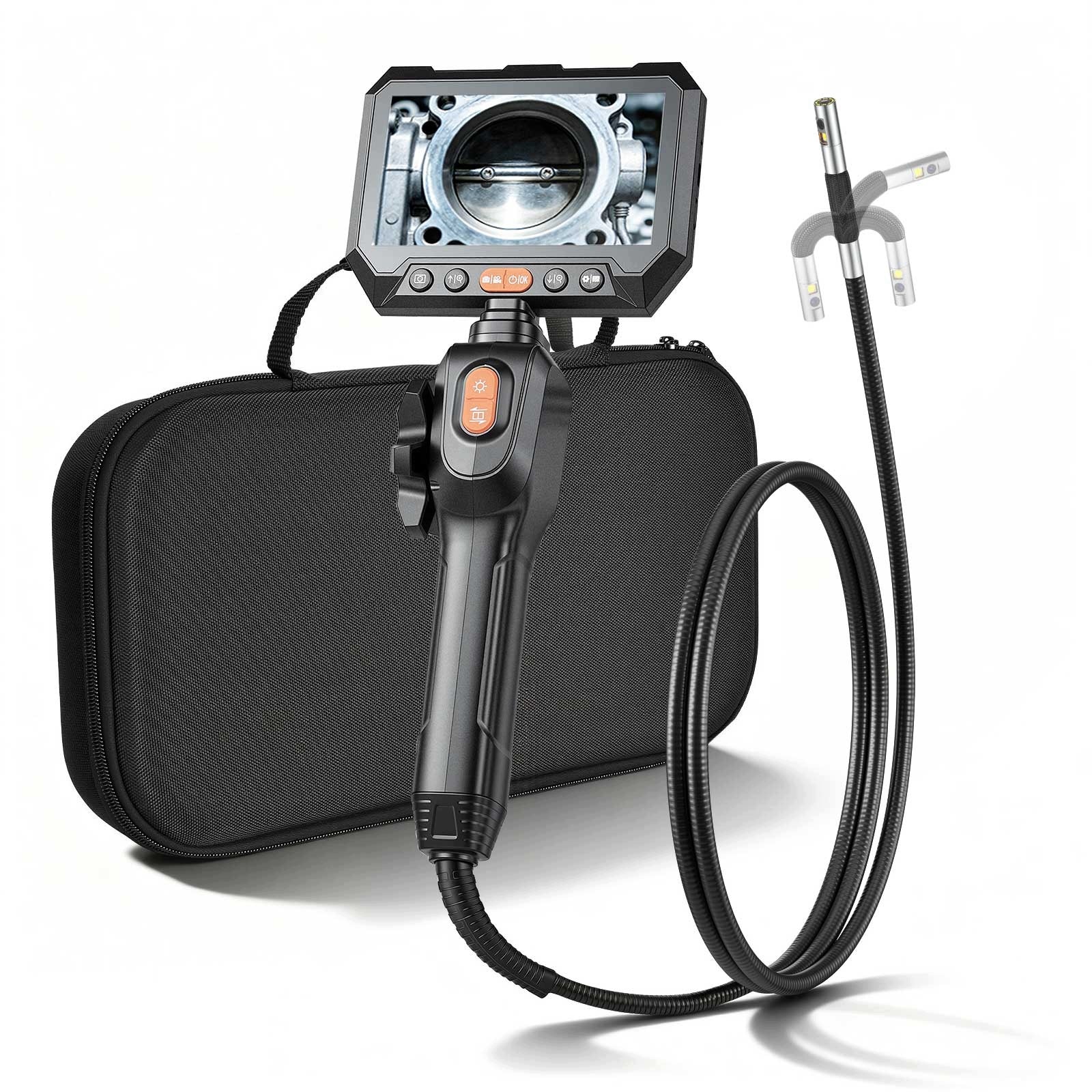 VEVOR Endoscope Camera 1,5M Rotating With Lighting And 5" Display Brand Vevor