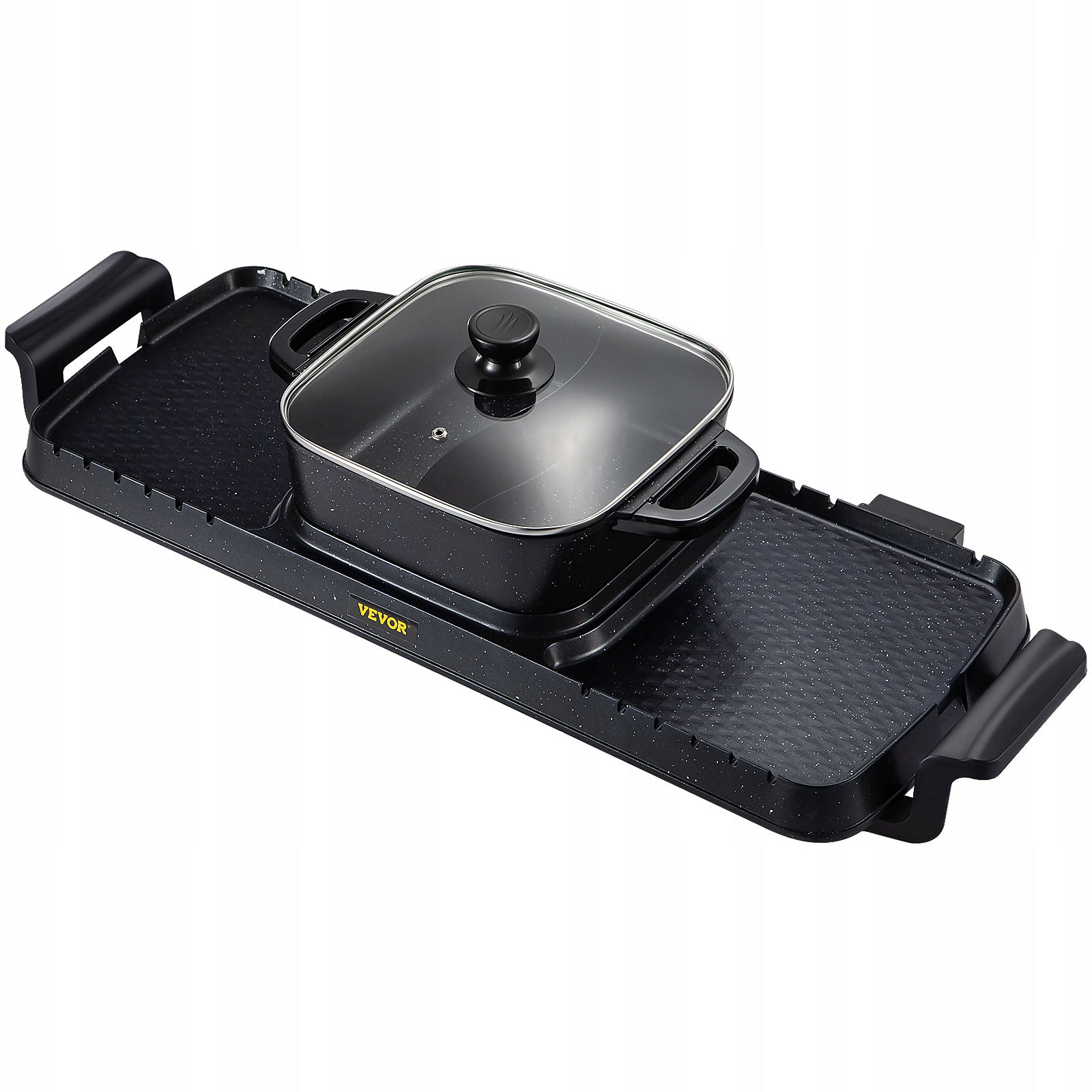 VEVOR HOT POT & GRILL 2IN1 2300W – ELECTRIC SMOKELESS GRILL WITH SHABU POT Power rating 2300 W
