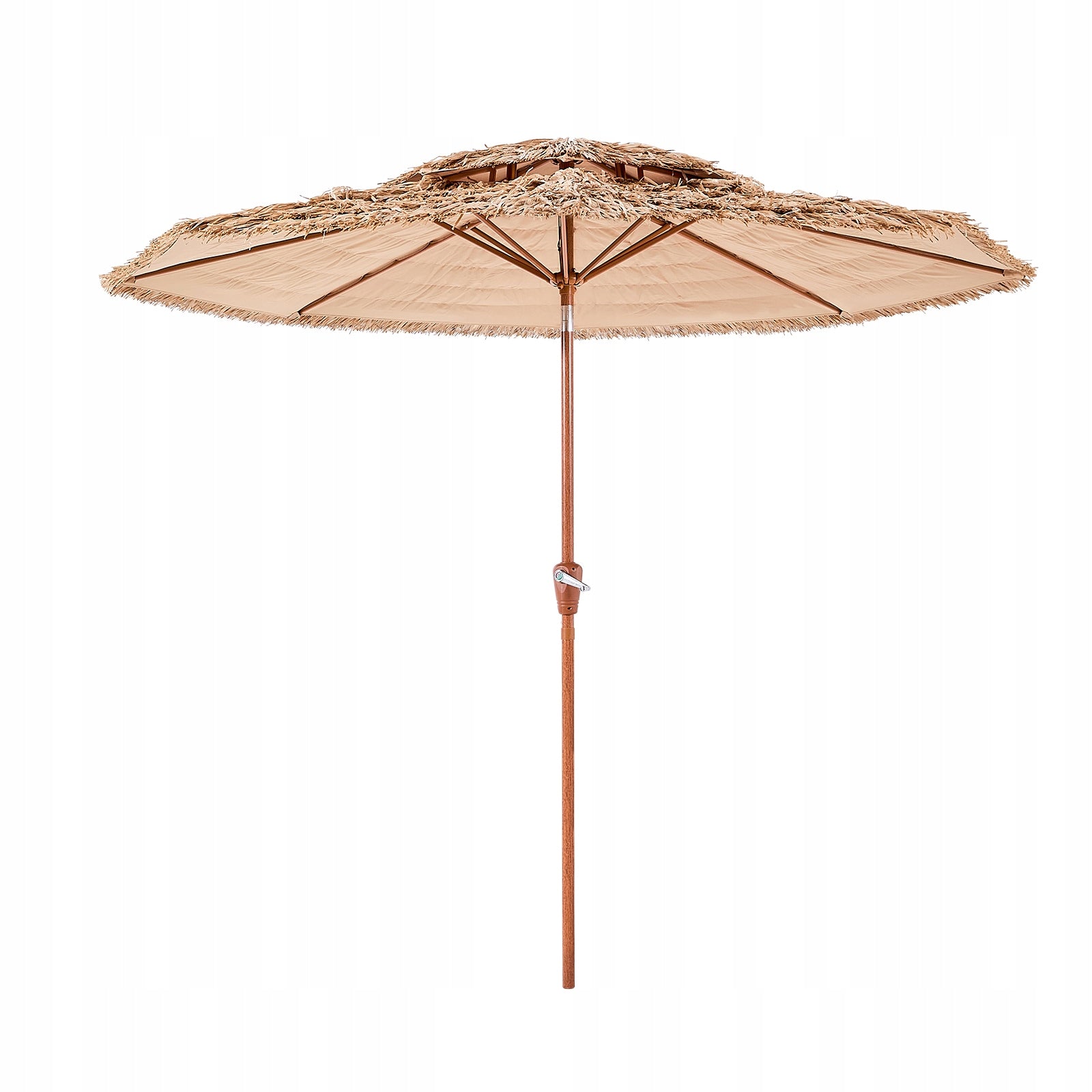VEVOR Hawajski PP Parasol Plażowy 2,7M Odporny Na Słońce Parasol słomiany Diameter/width 274 cm